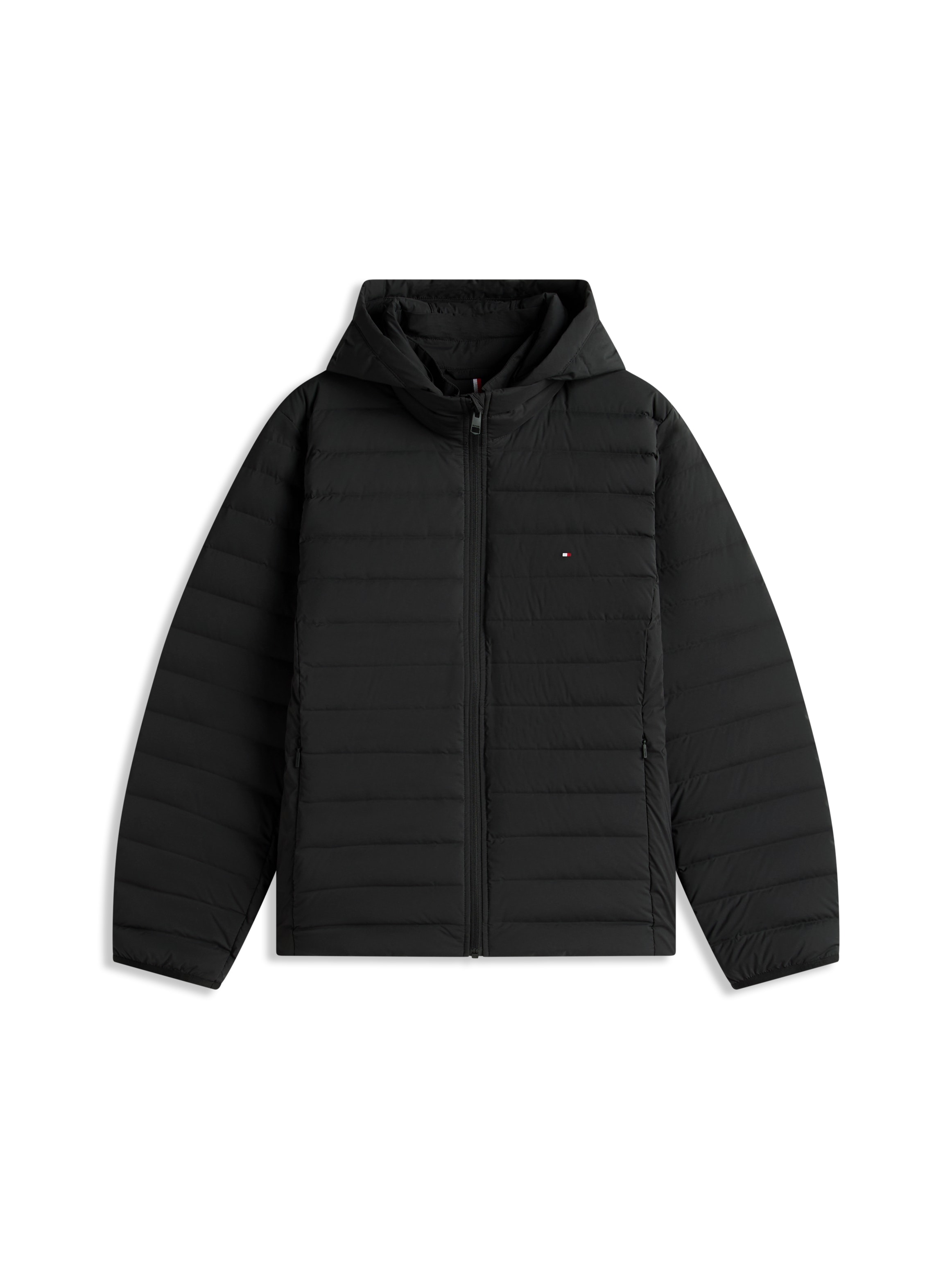Tommy Hilfiger Curve Veste matelassée »CRV STRETCH NYLON LW DOWN JACKET« mit Kapuze in grossen Grössen