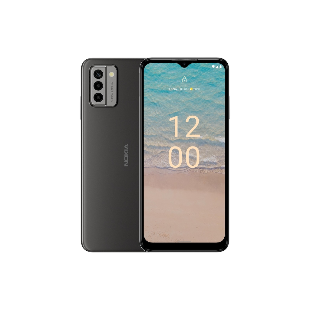 Nokia Smartphone »G22 64GB Meteor Grey«, Grau, 16,49 cm/6,52 Zoll, 64 GB Speicherplatz, 50 MP Kamera