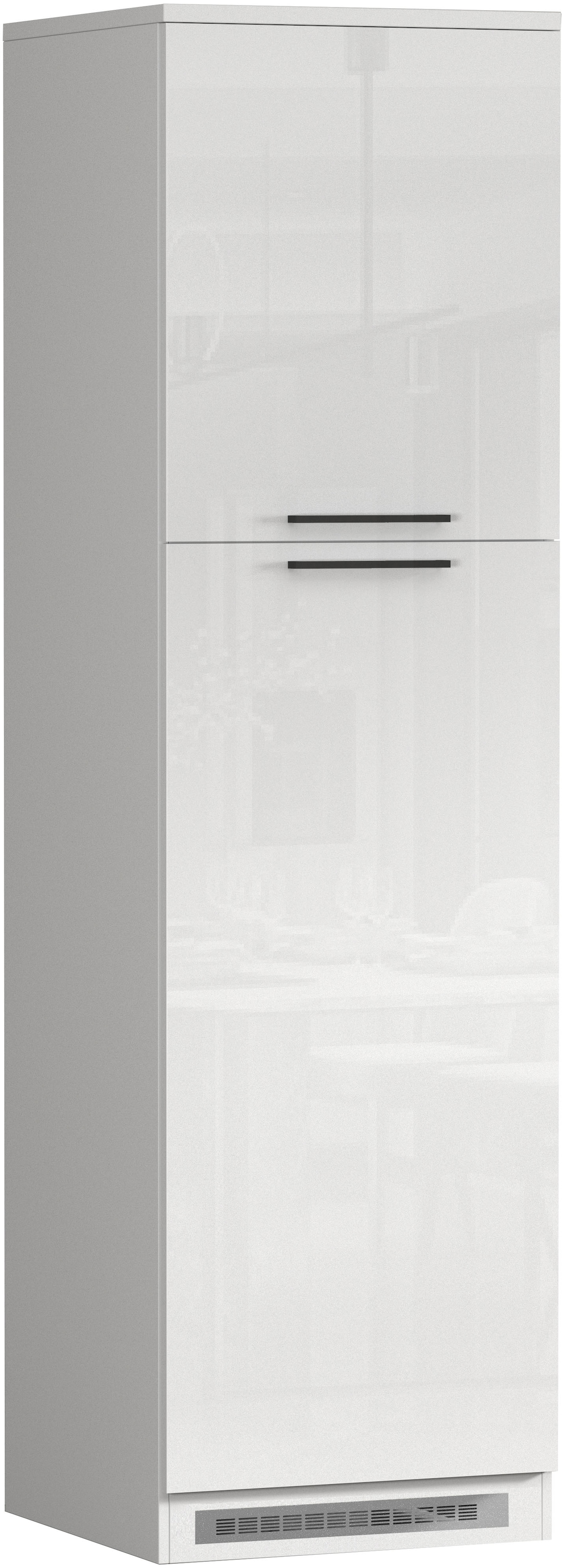 KOCHSTATION Armoire réfrigérée encastrable »Luna, Kühlschrank-Umbau, Einbauschrank für Kühlschrank, Made in Italy« B/T/H: 60×60×214,5 cm, für zwei Kühlschrankhöhen vorbereitet