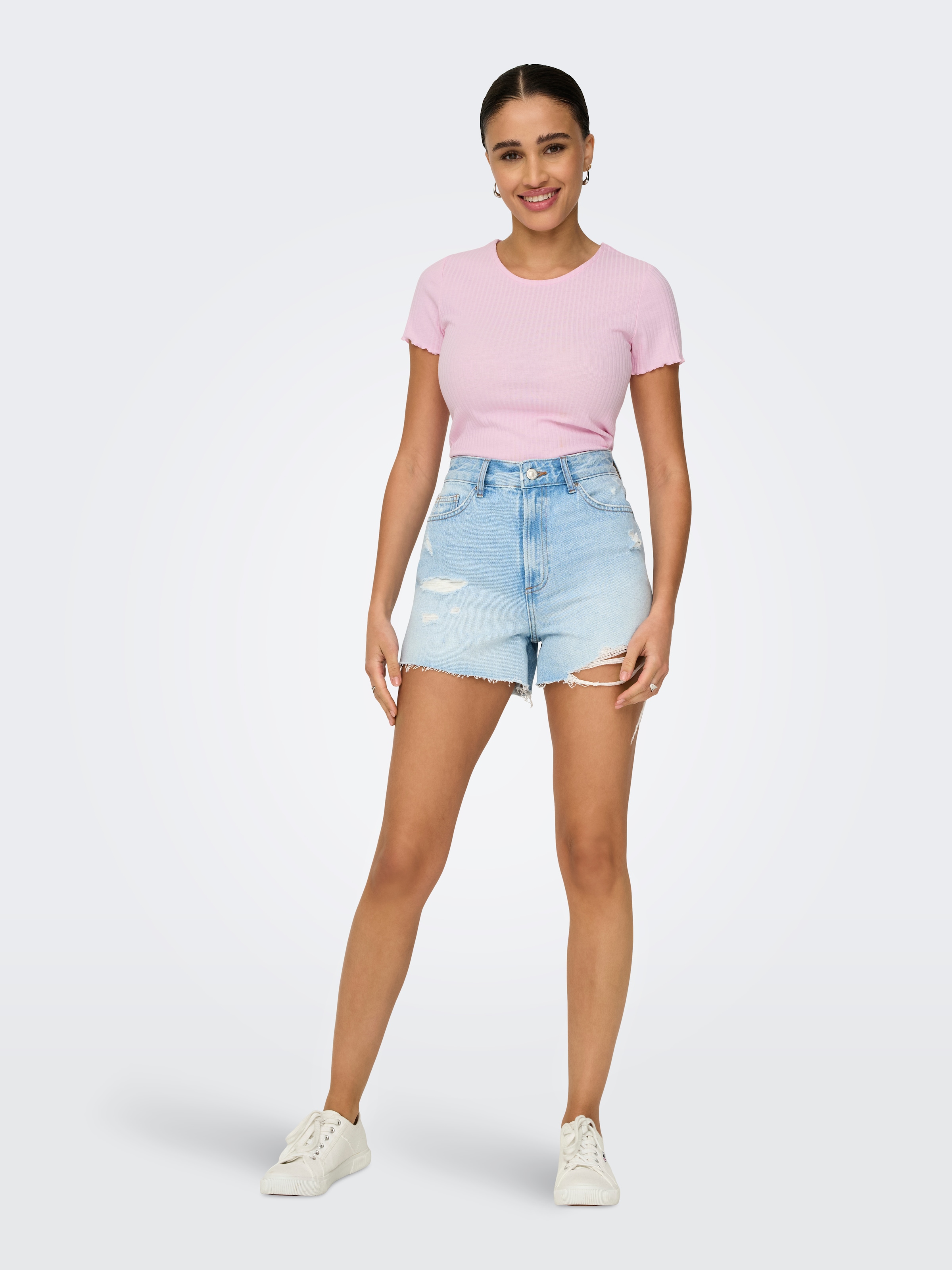 ONLY Rundhalsshirt »ONLEMMA S/S SHORT TOP NOOS JRS«