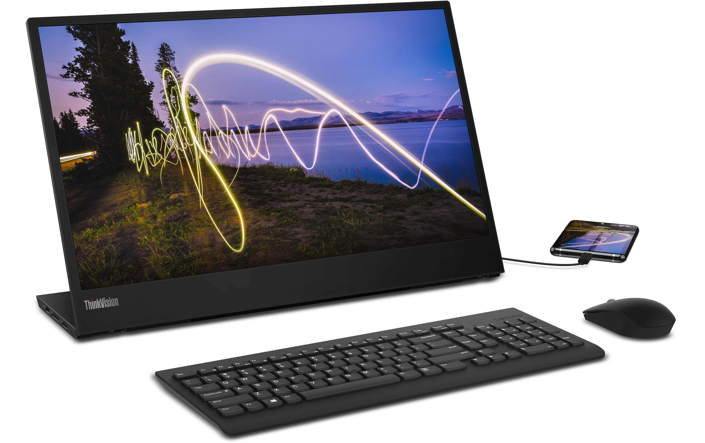 Lenovo Portabler Monitor »ThinkVision M15 USB«, 39,46 cm/15,6 Zoll, 1920 x 1080 px, Full HD, 14 ms Reaktionszeit
