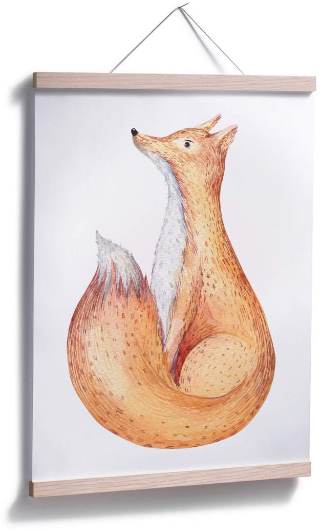 Wall-Art Poster »Waldtiere Fuchs«, kaufen Bild, (1 Poster, Wandposter Tiere, Wandbild, St.)