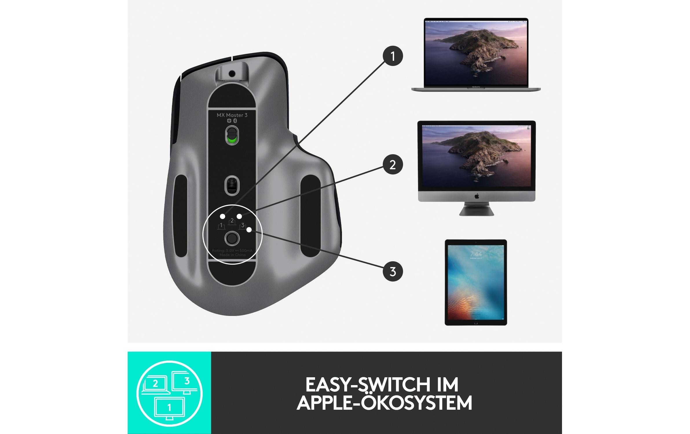 Logitech Maus »Logitech MX Master 3 for Mac«, kabellos