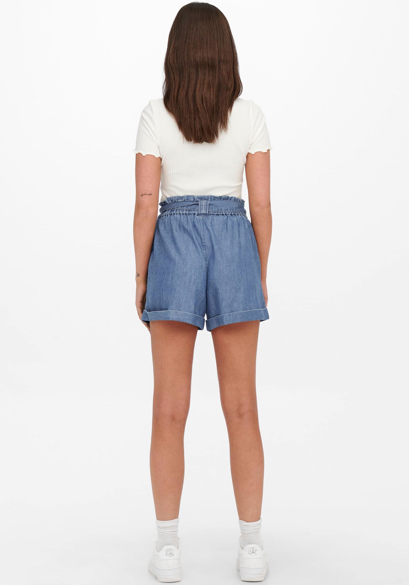 ONLY Short »ONLBEA SMILLA HW PB LOOSE DNM SHORTS«  im Denim Look