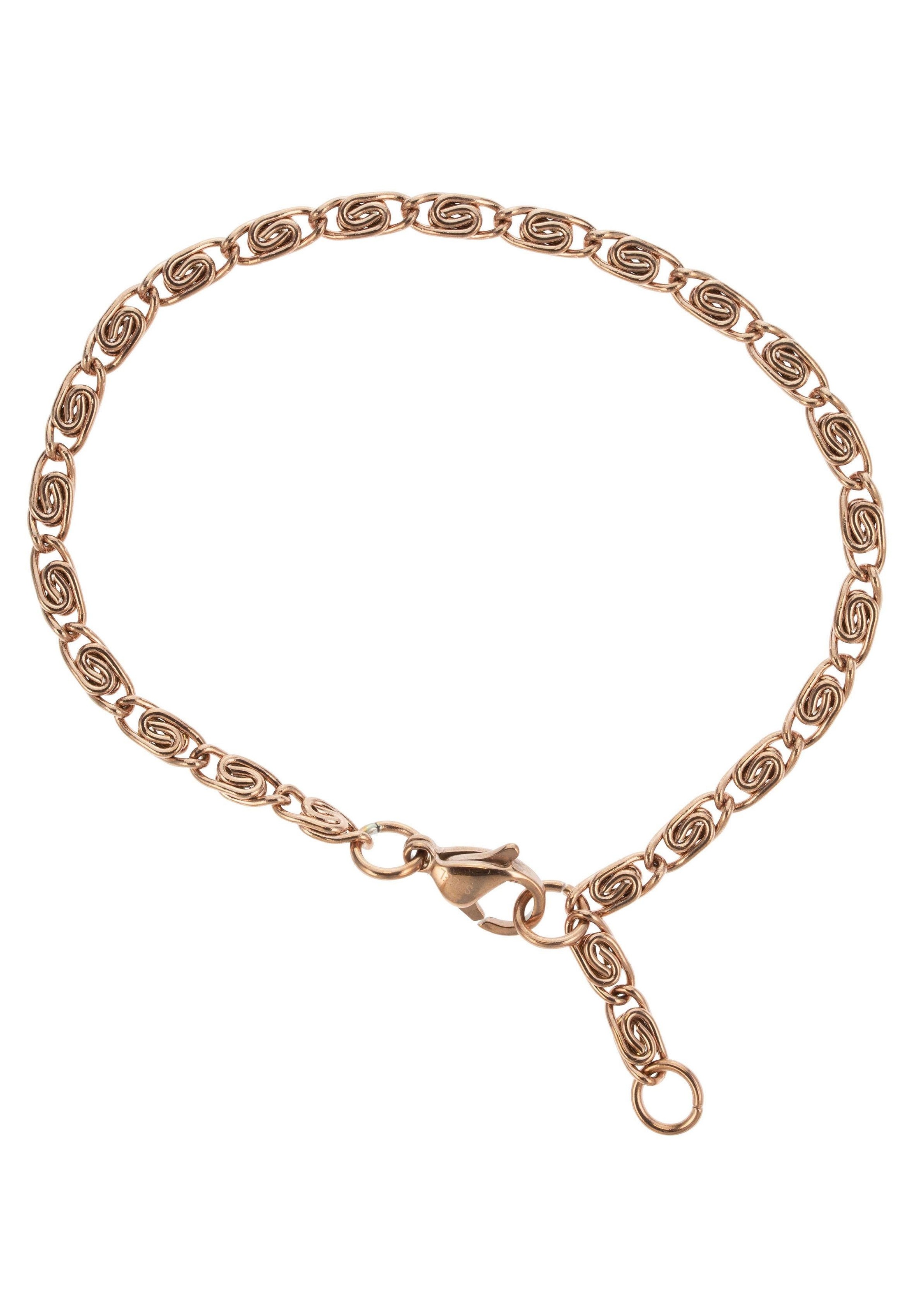 Image of Firetti Edelstahlarmband »S-Panzerkettengliederung, 3,45 mm breit, roségoldfarben«, (1 tlg.), Made in Germany bei Ackermann Versand Schweiz