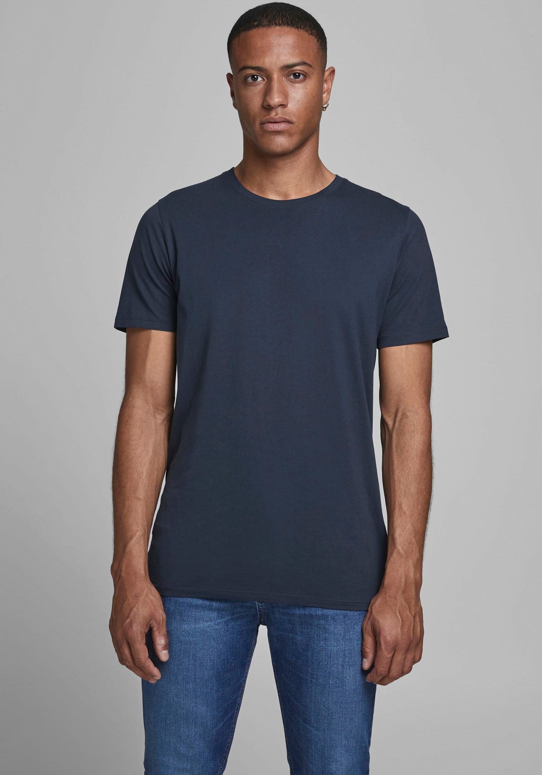 Image of Jack & Jones "JJEORGANIC BASIC TEE SS O-NECK NOOS" Baumwolle, regular fit