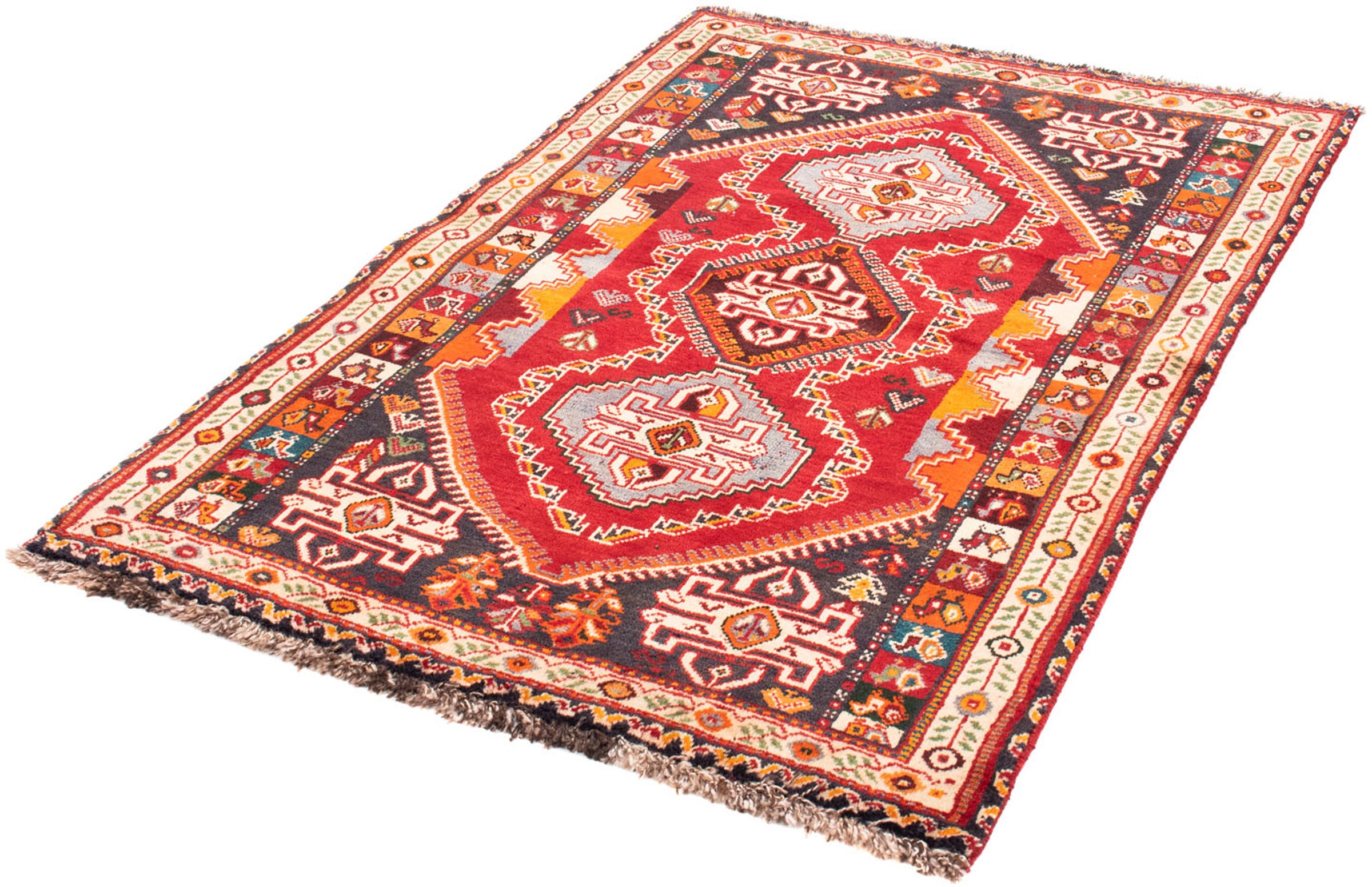 Image of morgenland Orientteppich »Perser - Nomadic - 155 x 105 cm - dunkelrot«, rechteckig, 10 mm Höhe, Wohnzimmer, Handgeknüpft, Einzelstück mit Zertifikat bei Ackermann Versand Schweiz