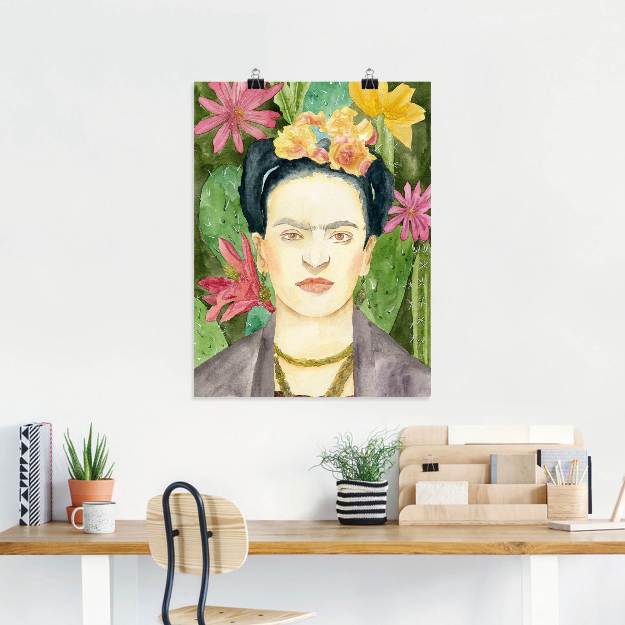 Artland Wandbild »Frida Kahlo I«, Bilder von Frauen, (1 St.), als Leinwandbild, Poster in verschied. Grössen