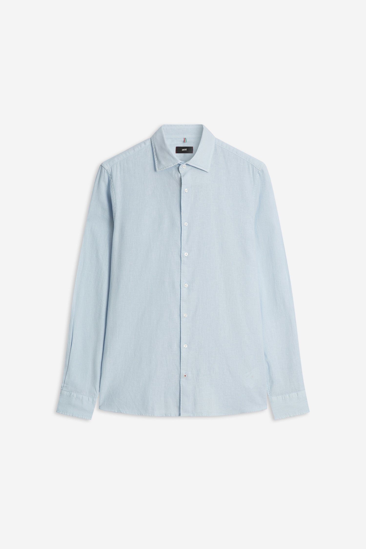 Cinque Chemise à manches longues »CISTEVEN« Col Kent, coupe Regular Fit, mélange de lin estival