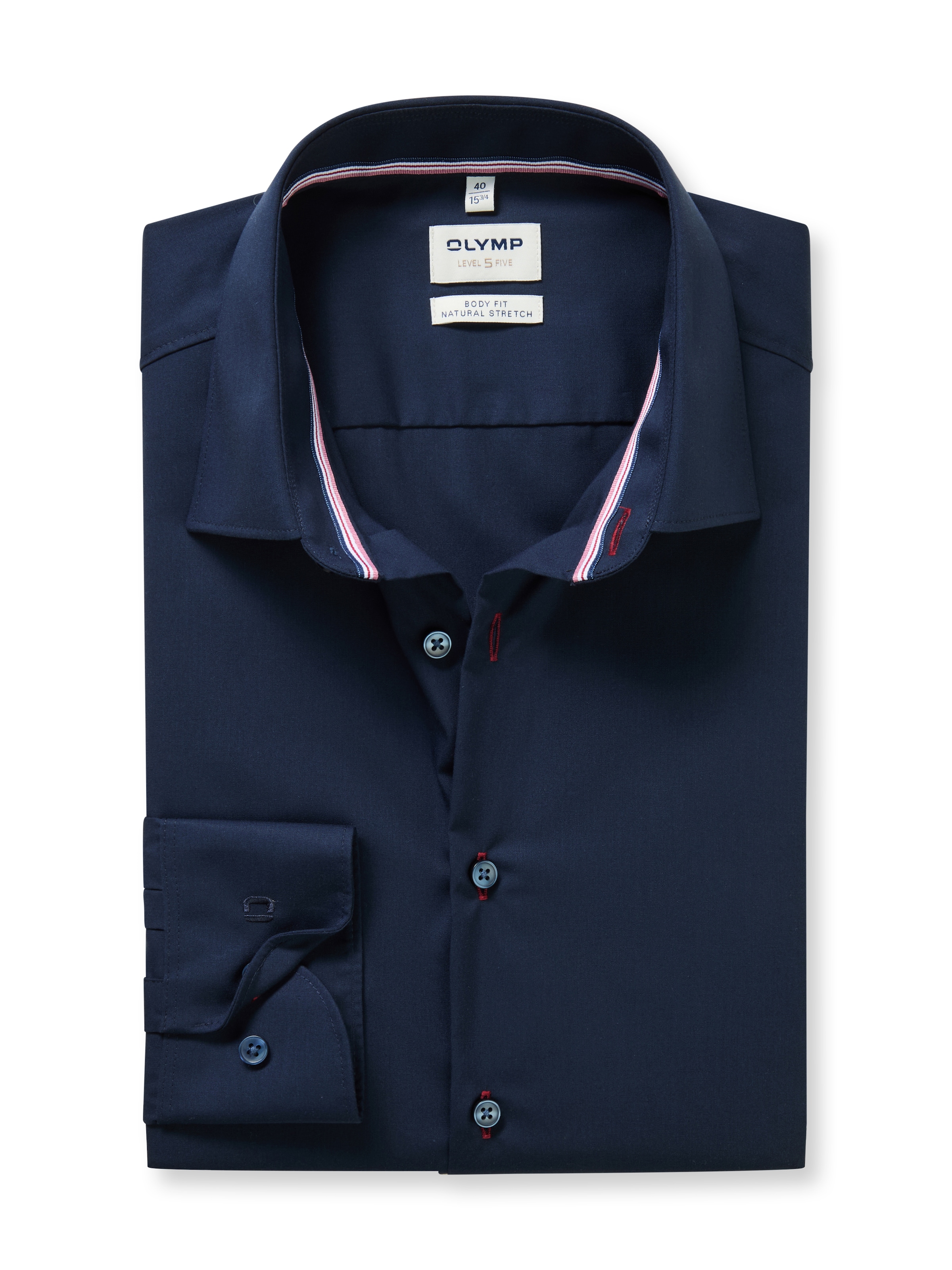 OLYMP Chemise à manches longues »Level Five« Businesshemd, body fit, Kentkragen