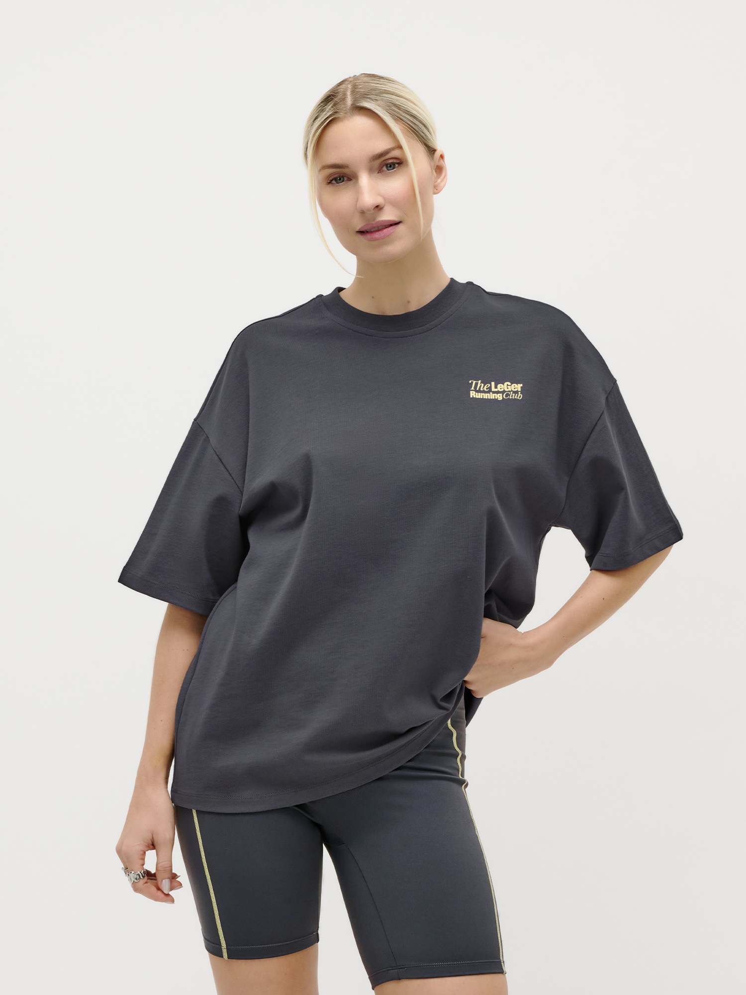 Image of LeGer T-Shirt "Regina, LeGer by Lena Gercke" mit Backprint, Oversize Fit