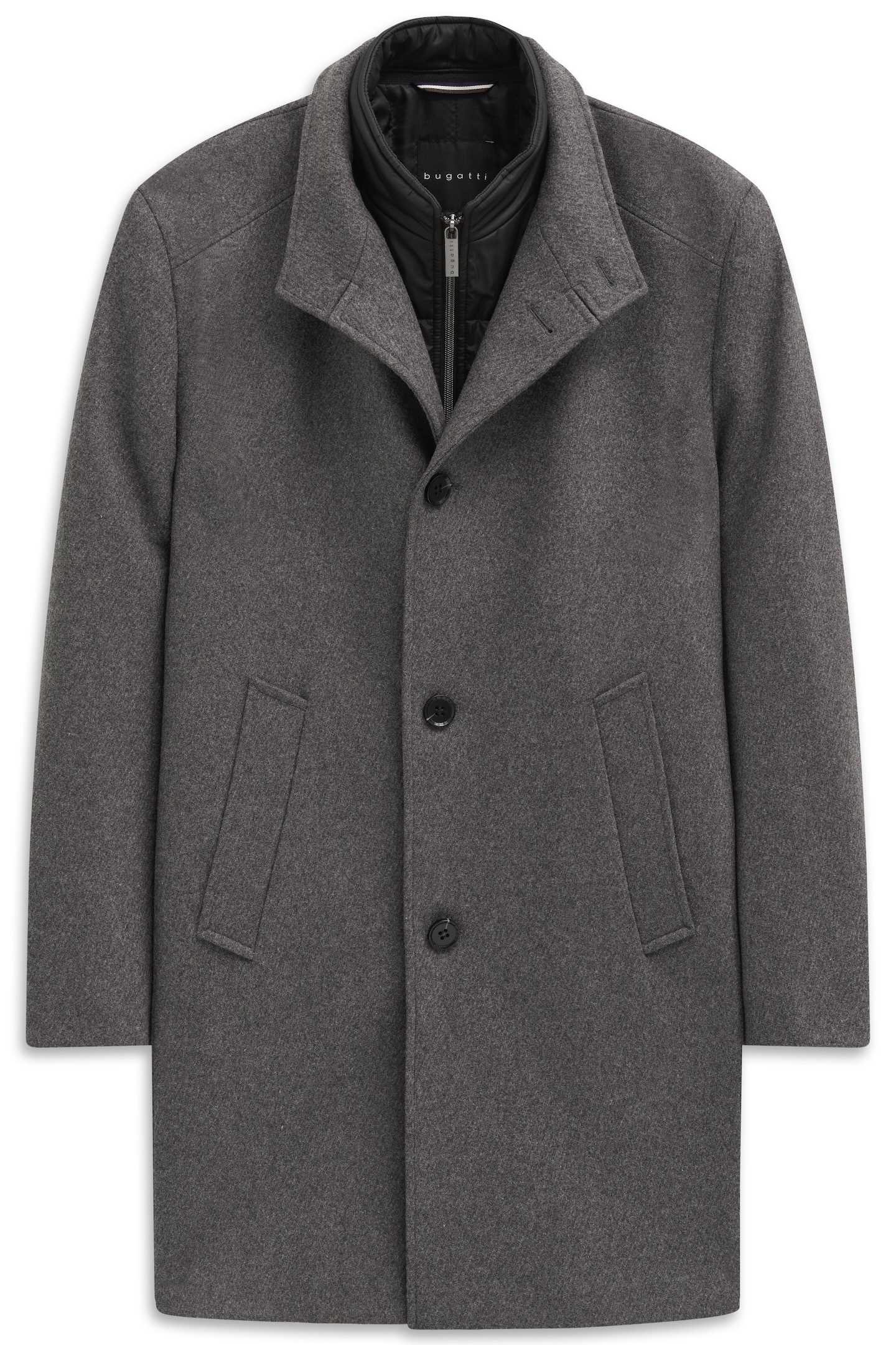 bugatti Manteau court »Westen-Einsatz« Modern Fit mit Flexcity Stretch Einsätzen