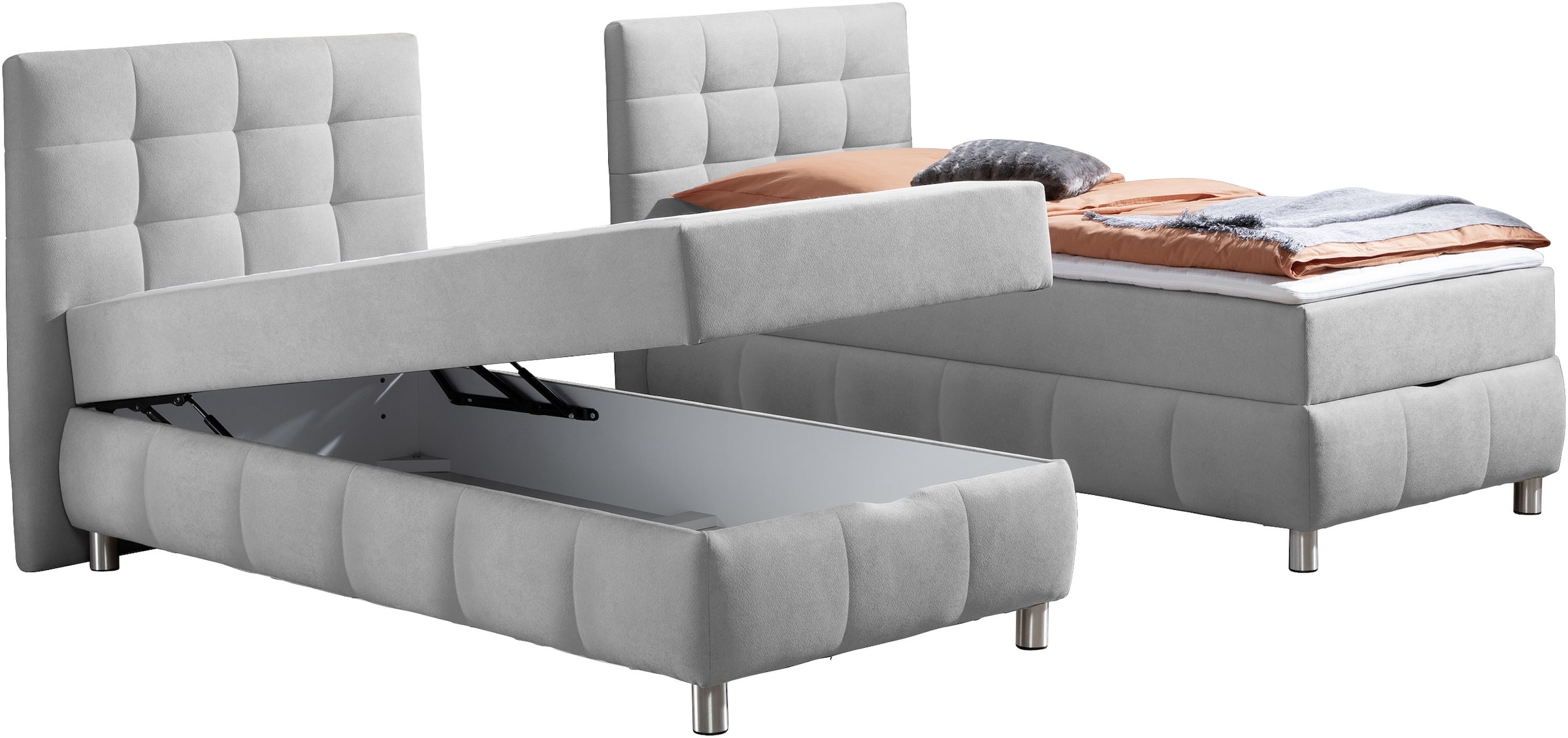 Home affaire Boxbett »Marvao  inkl. Bettkasten und Topper« wahlweise mit Bonnell- oder TTFK-Matratze in H2, H3 o. H4 erhältlich