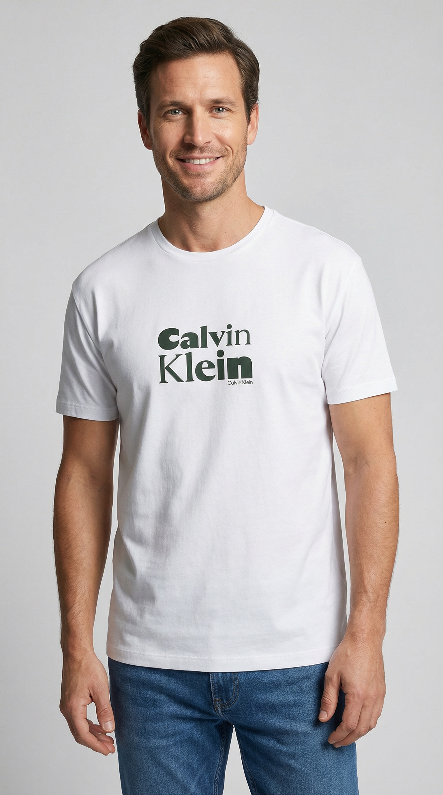 Calvin Klein T-Shirt »SS 30S EU CALVIN KLEIN BOLD GRAP« Mit Rundhalsausschnitt, regular fit