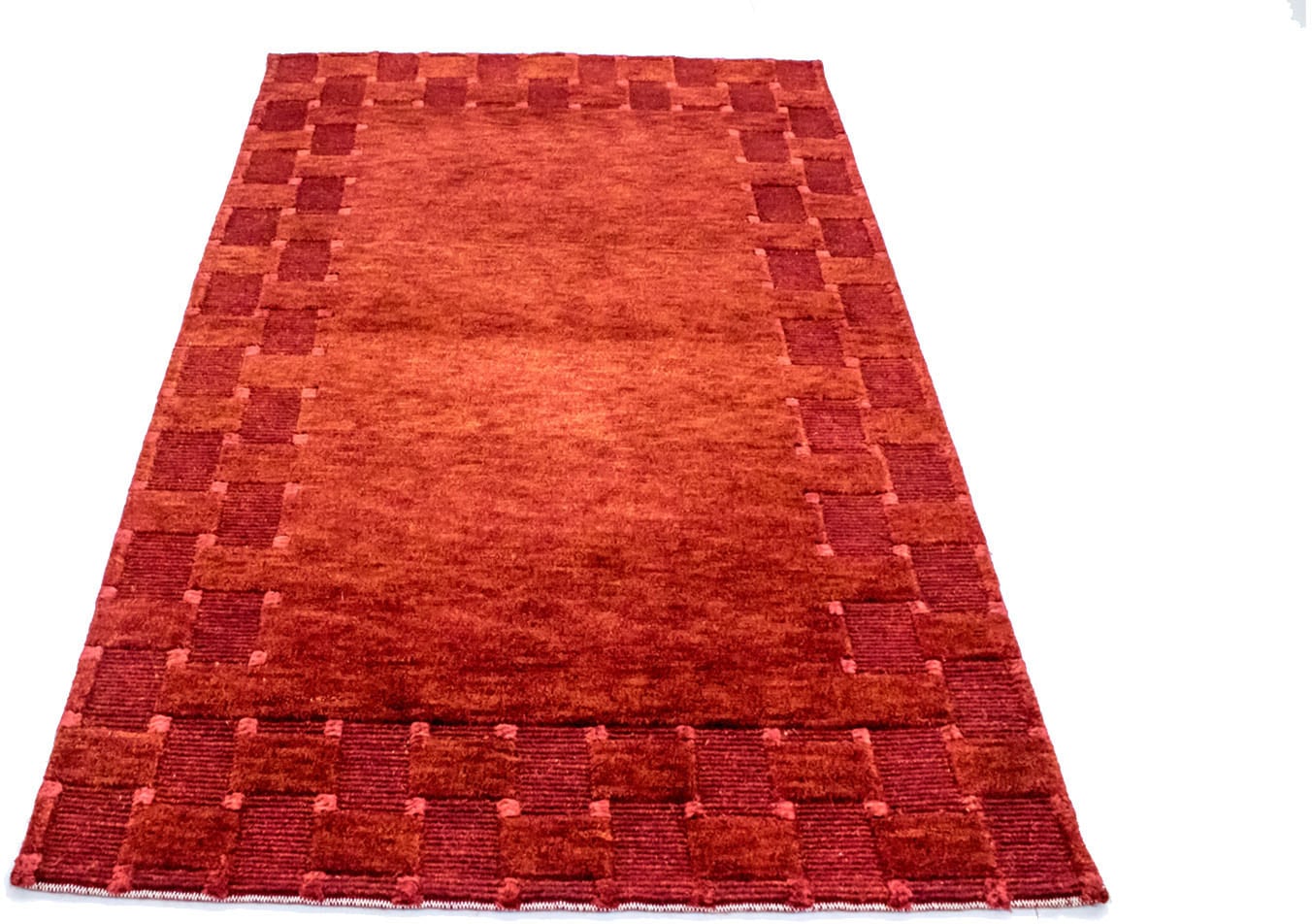 Wollteppich »Nepal Teppich handgeknüpft rot«, rechteckig, handgeknüpft