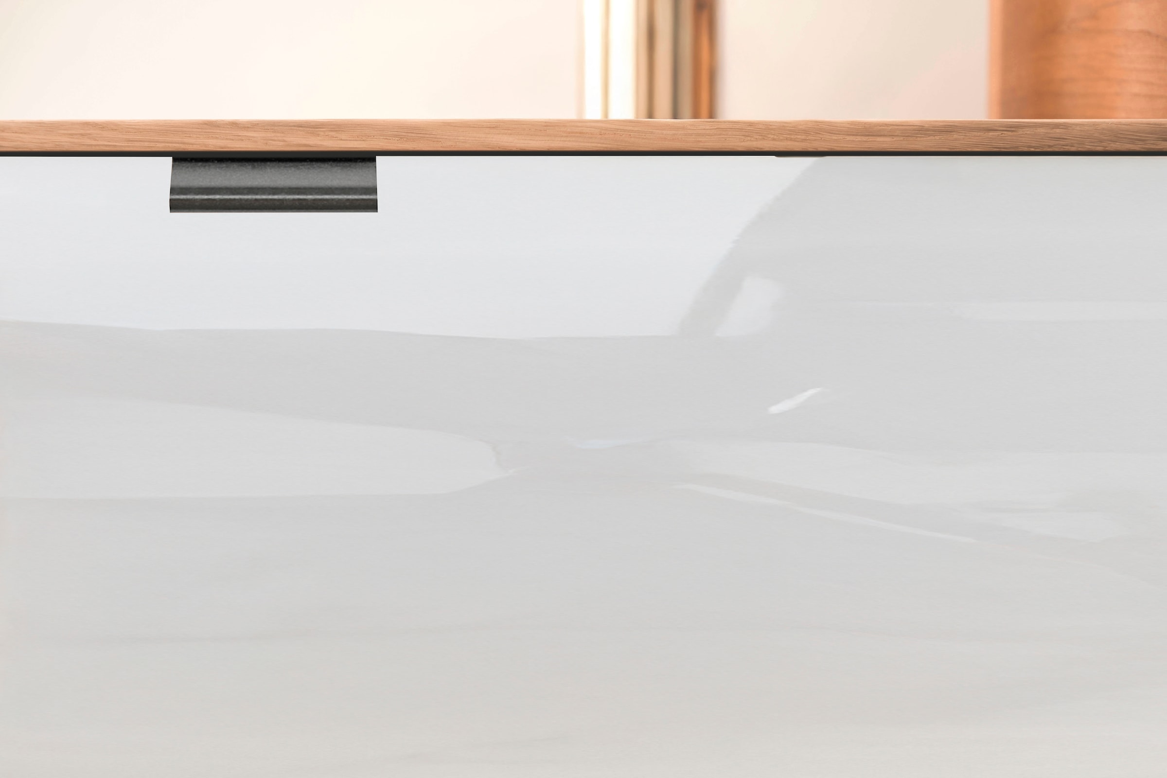 WIEMANN Commode combinée »Cardiff Sideboard, Wäscheschrank, teilmassiv Bianco-Eiche, Schubladen« Kommode 141x86x43 cm, braun, mit Dämpfung, MADE IN GERMANY,  verschiedenen Ausführungen, inklusive Einlegeböden