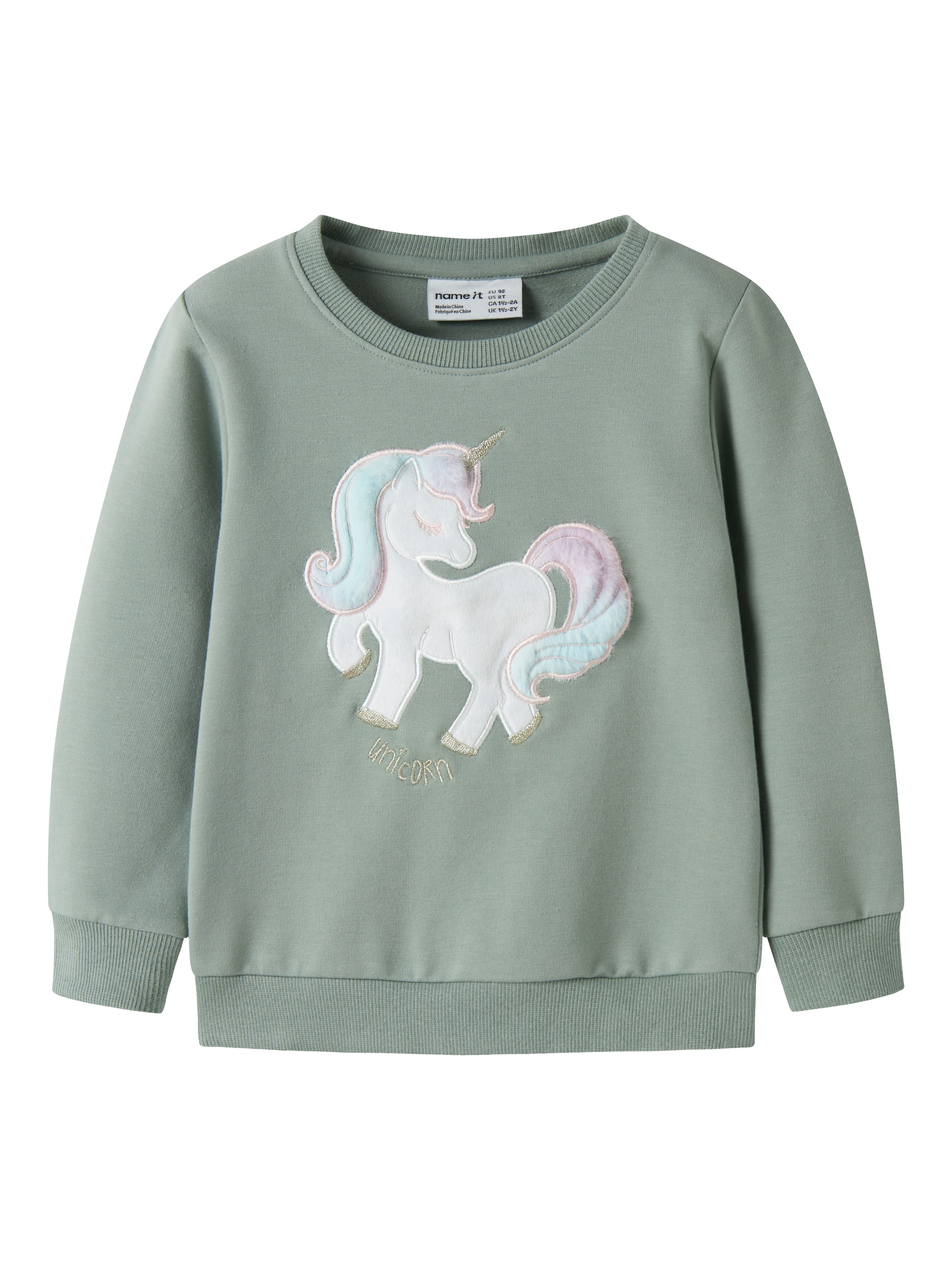 Name It Sweatshirt »NMFKISA LS SWEAT UNB BOX«, Baumwollmischung, regular fit
