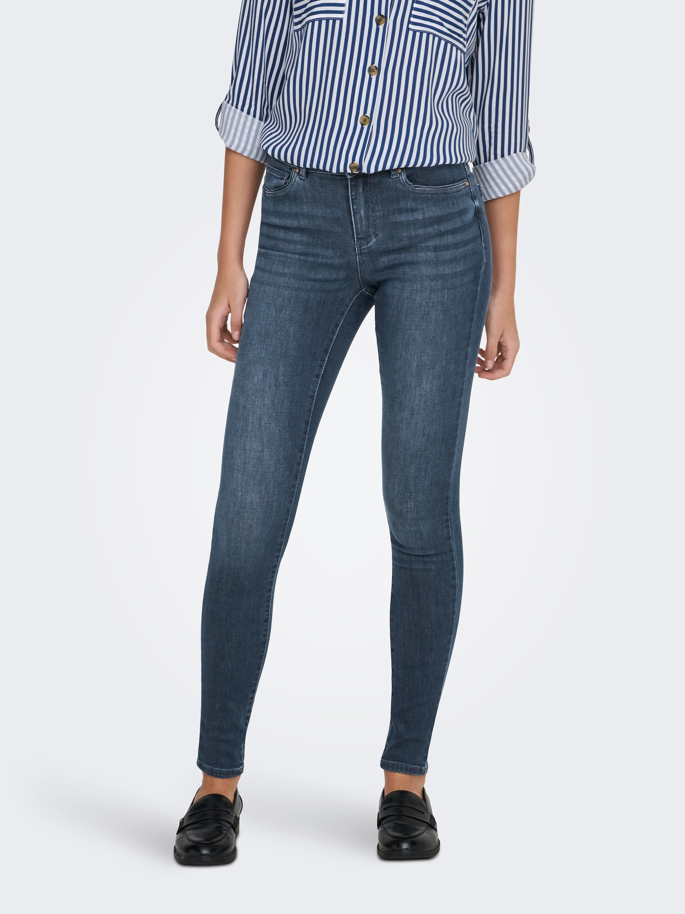 Image of ONLY Skinny-fit-Jeans "ONLWAUW LIFE MID SK DNM"