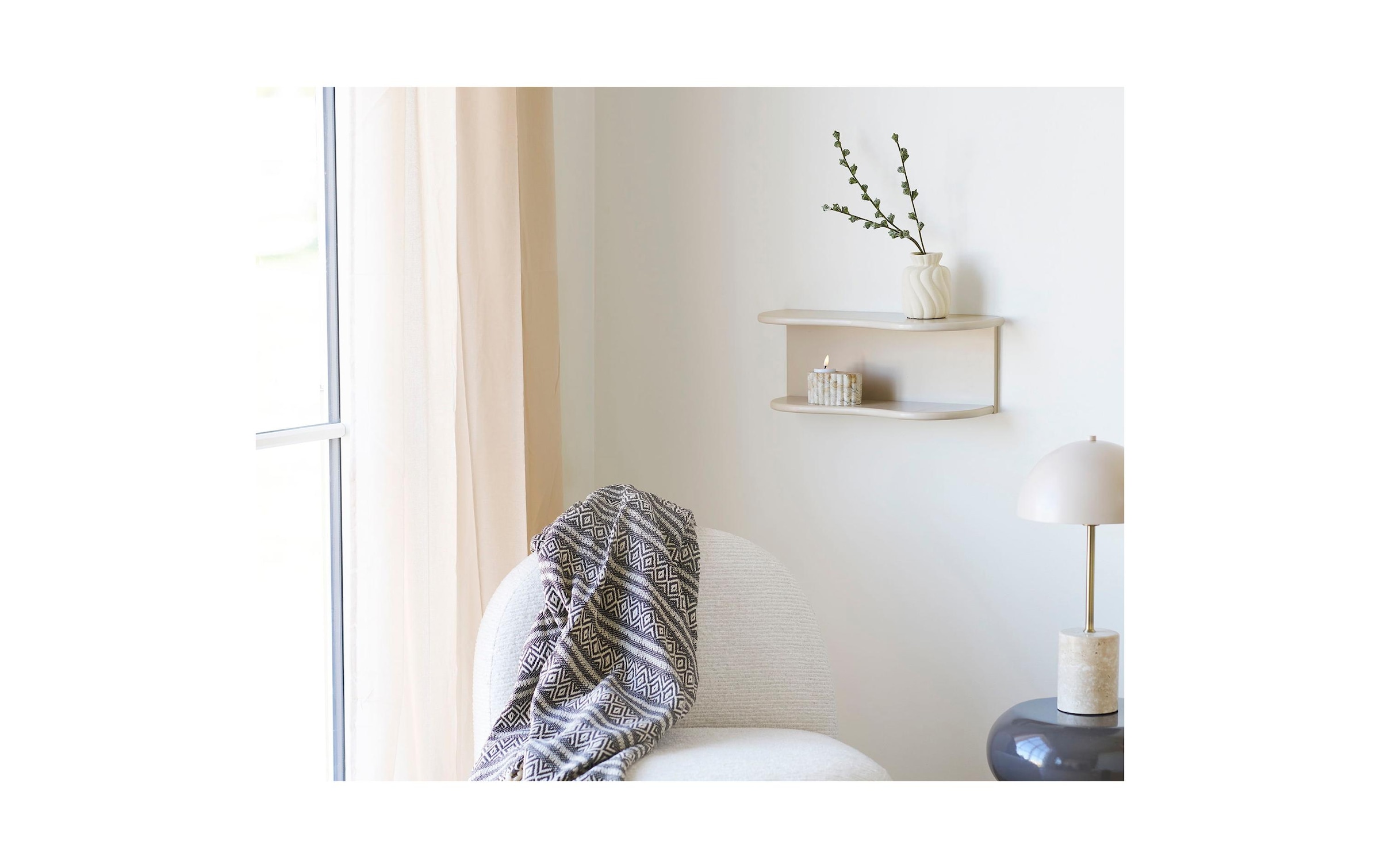 House Nordic Wandregal »Botta 17,5 x 44 x 18 cm«