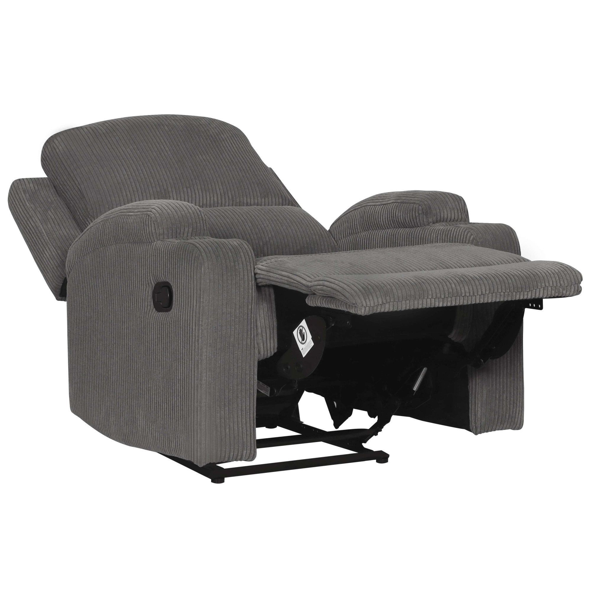 GOODproduct Fauteuil de relaxation »NAPORI Cord, Kinosessel, Multimedia-Sessel« Fauteuil TV avec fonction relaxation manuelle et électrique et porte-boisson