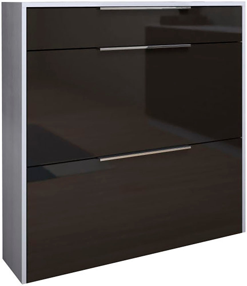 Image of borchardt Möbel Schuhschrank "Oliva" Wandmontage, stehende Montage & Glasböden unter Mehr aus der Serie