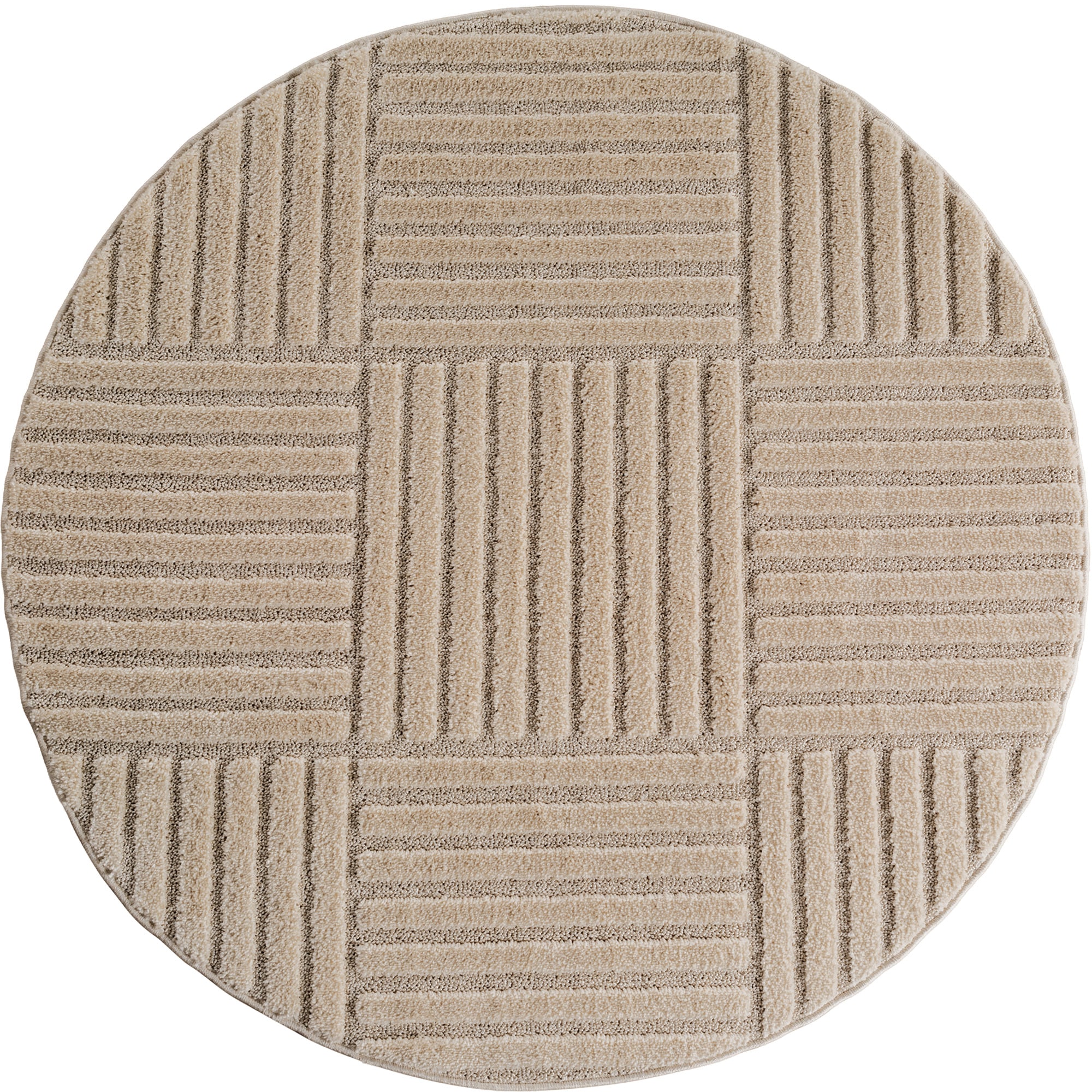 Image of Ayyildiz Teppiche "ART 1123, auch als Läufer und in Rund erhältlich" rund 8 mm Höhe Boho Design, 3D Optik, Struktur Hoch Tief, skandinavisch, Wohnzimmer