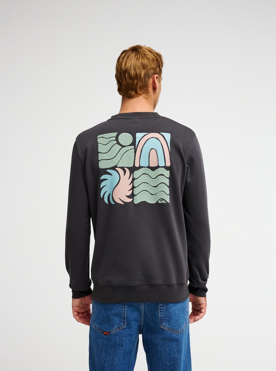 Quiksilver Sweat-shirt »VIBES CREW«, look sportif-décontracté, pour le quotidien et les loisirs
