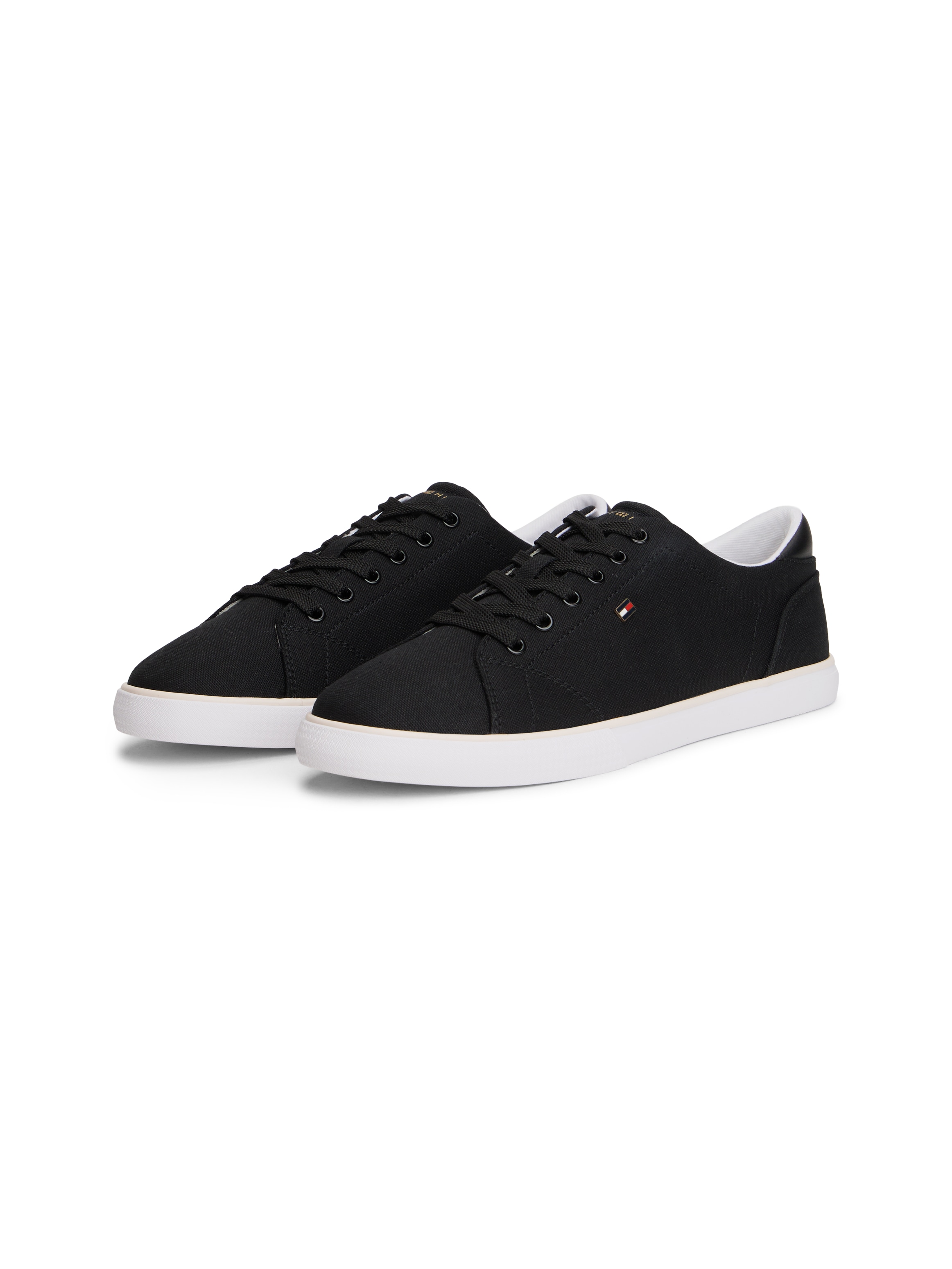 Image of Tommy Hilfiger Plateausneaker "TH LOW PROFILE VULC CANVAS" Halbschuh, Schnürer, Freizeitschuh mit gepolstertem Schaftrand
