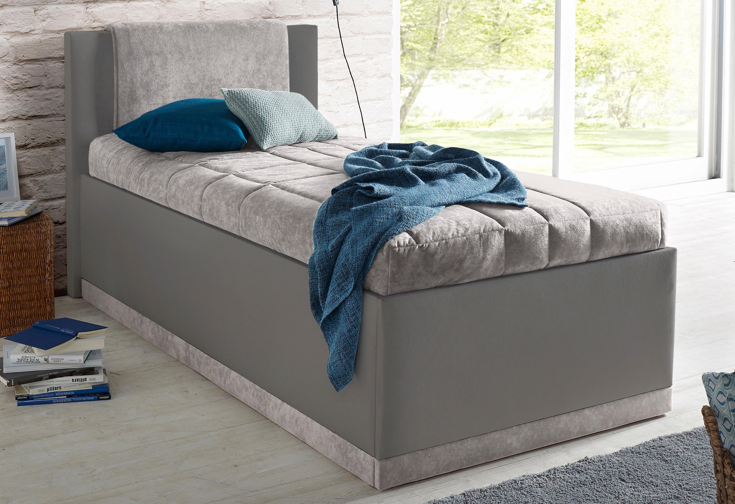 Westfalia Schlafkomfort Polsterbett, mit Bettkasten und Tagesdecke bequem  kaufen