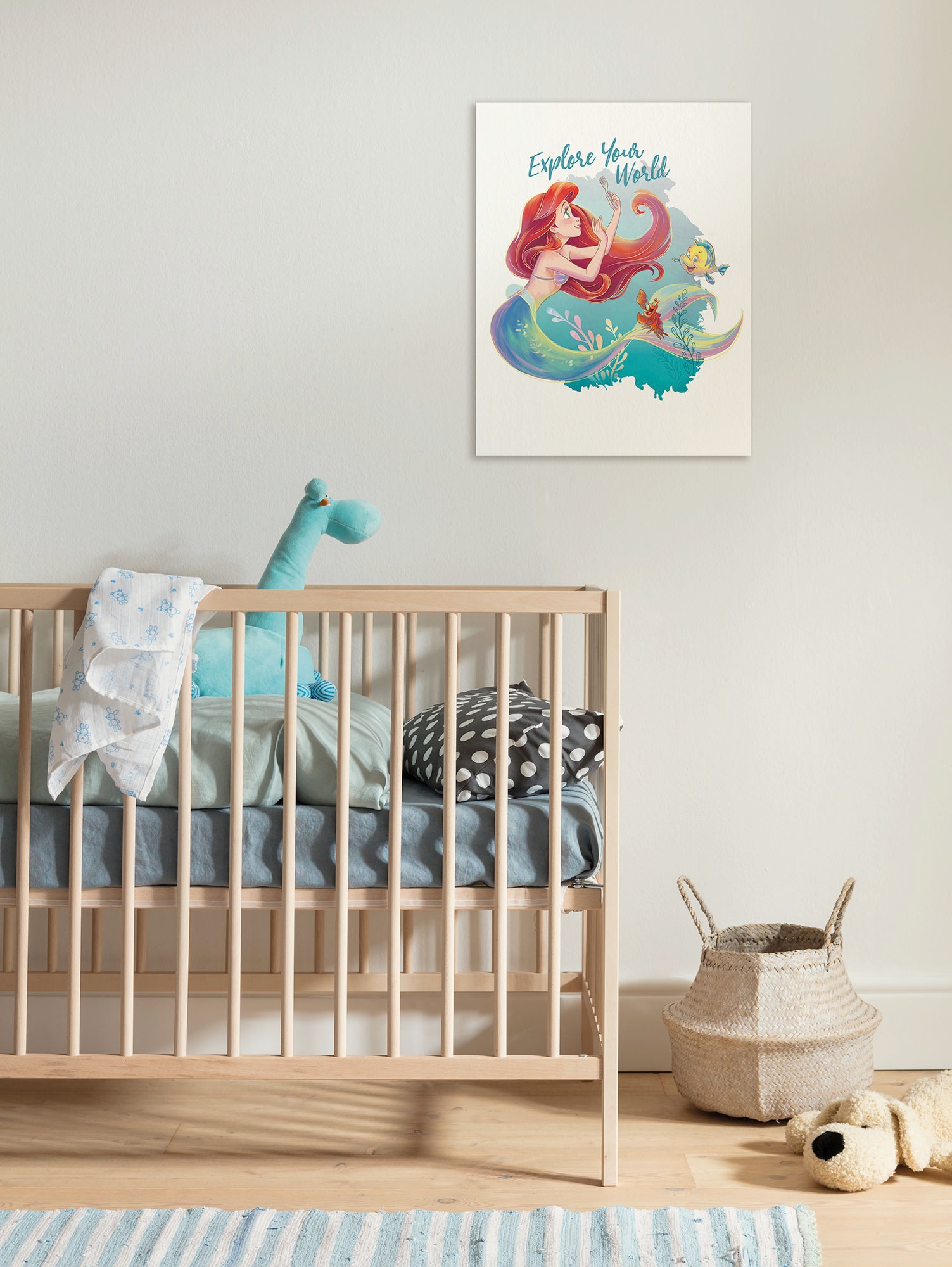 Image of Komar Leinwandbild "Disney Ariel Explore your World" Disney 1 Stk. tlg. 30 x 40 cm (Breite x Höhe) - Kinderzimmer, Dekoration