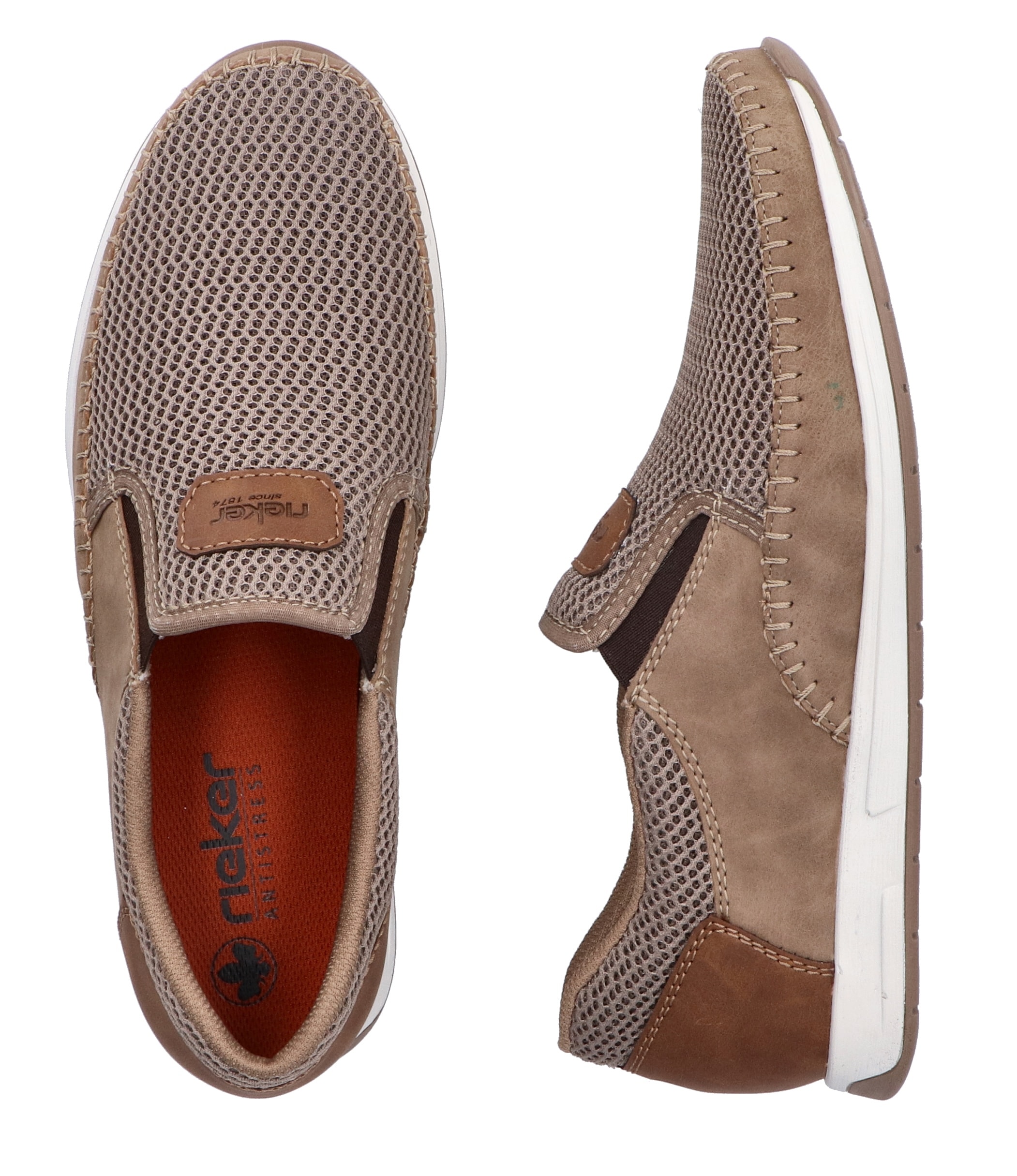 Rieker Slipper  Sneaker slip-on, chaussure à enfiler avec inserts stretch