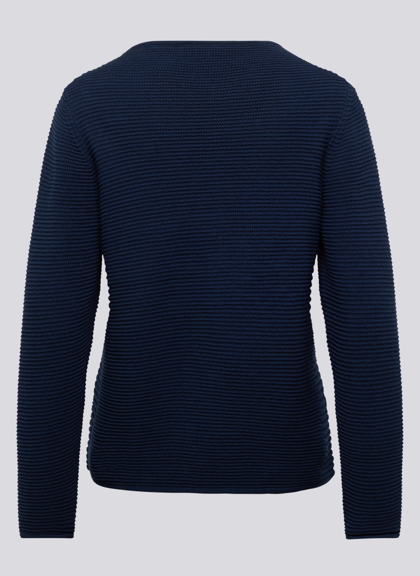 Rabe Strickpullover in Streifen-Ripp-Optik