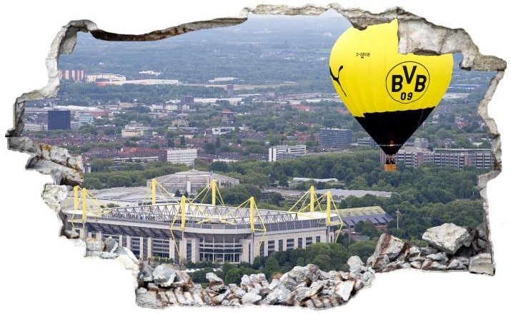 jetzt Heissluftballon«, St.) »3D BVB (1 Fussball Wandtattoo Wall-Art kaufen