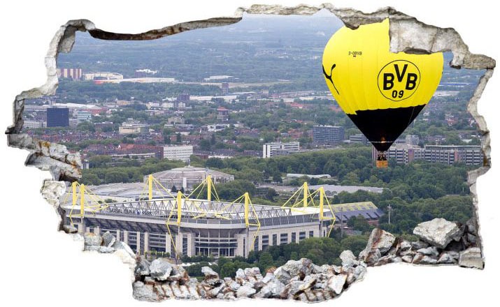 Image of Wall-Art Wandtattoo »3D Fussball BVB Heissluftballon«, (1 St.) bei Ackermann Versand Schweiz