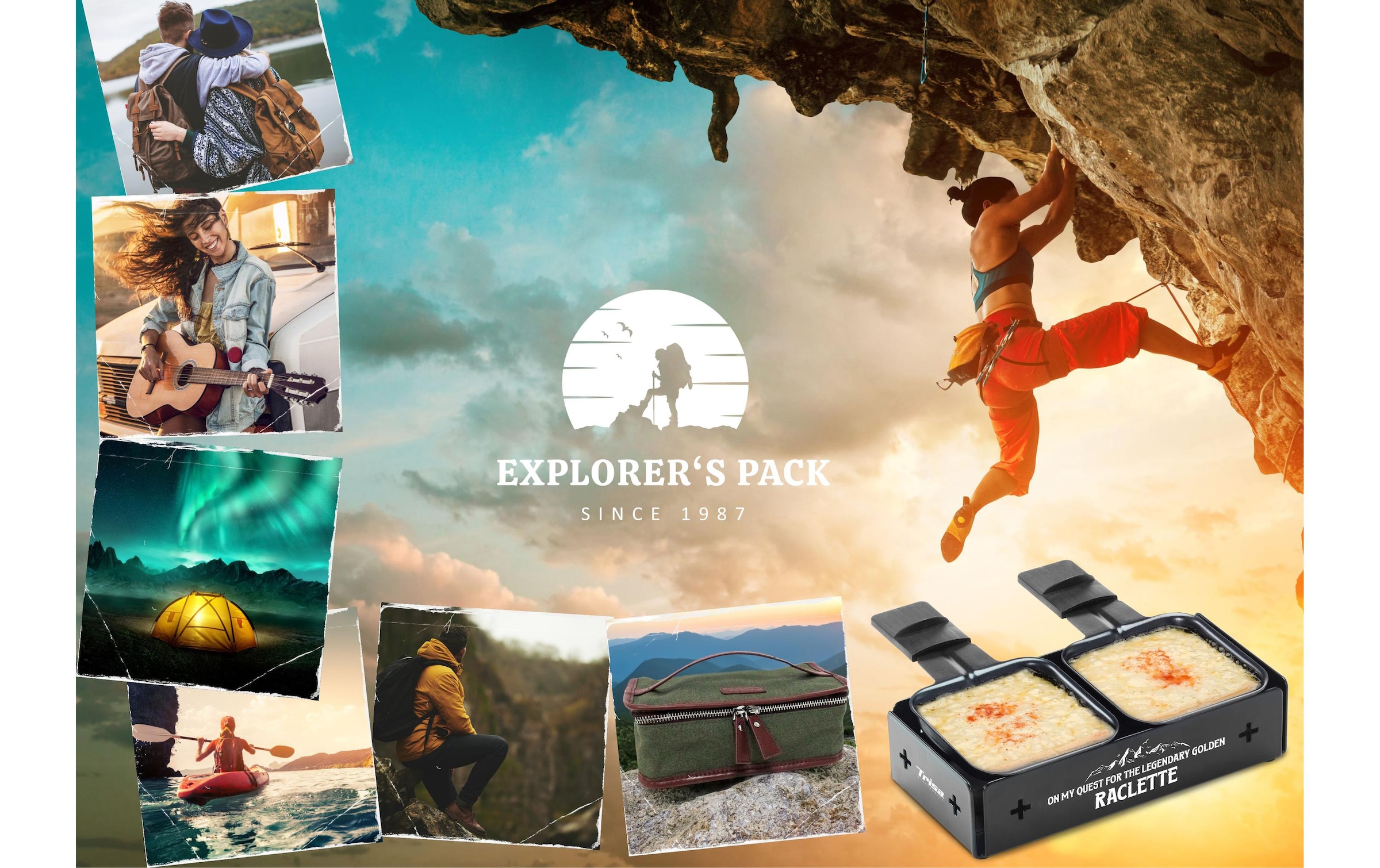 Trisa Raclette »Explorer's Pack Schwarz«