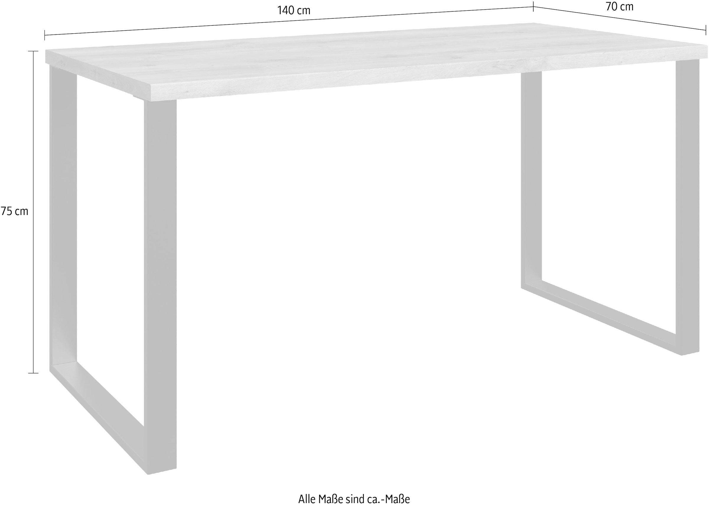Wimex Schreibtisch »Texel in der Breite 140cm« Metallgestell