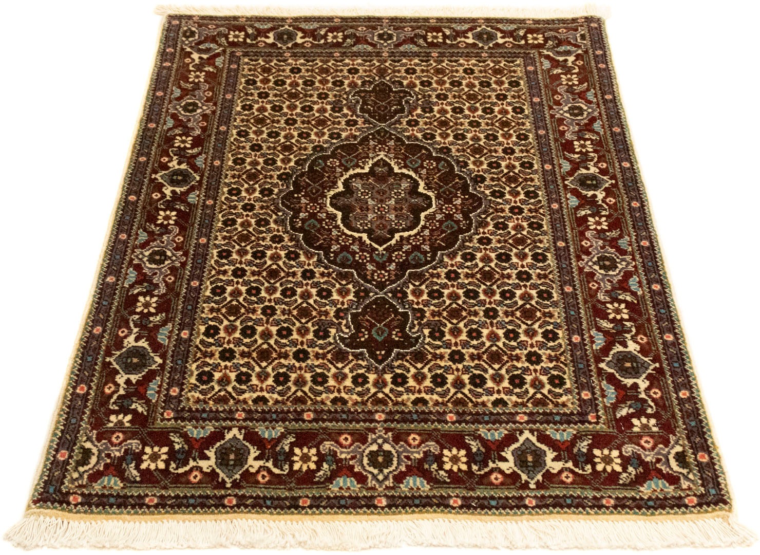 Image of morgenland Teppich »Täbriz 40 Raj Teppich handgeknüpft beige«, rechteckig, 7 mm Höhe, handgeknüpft bei Ackermann Versand Schweiz