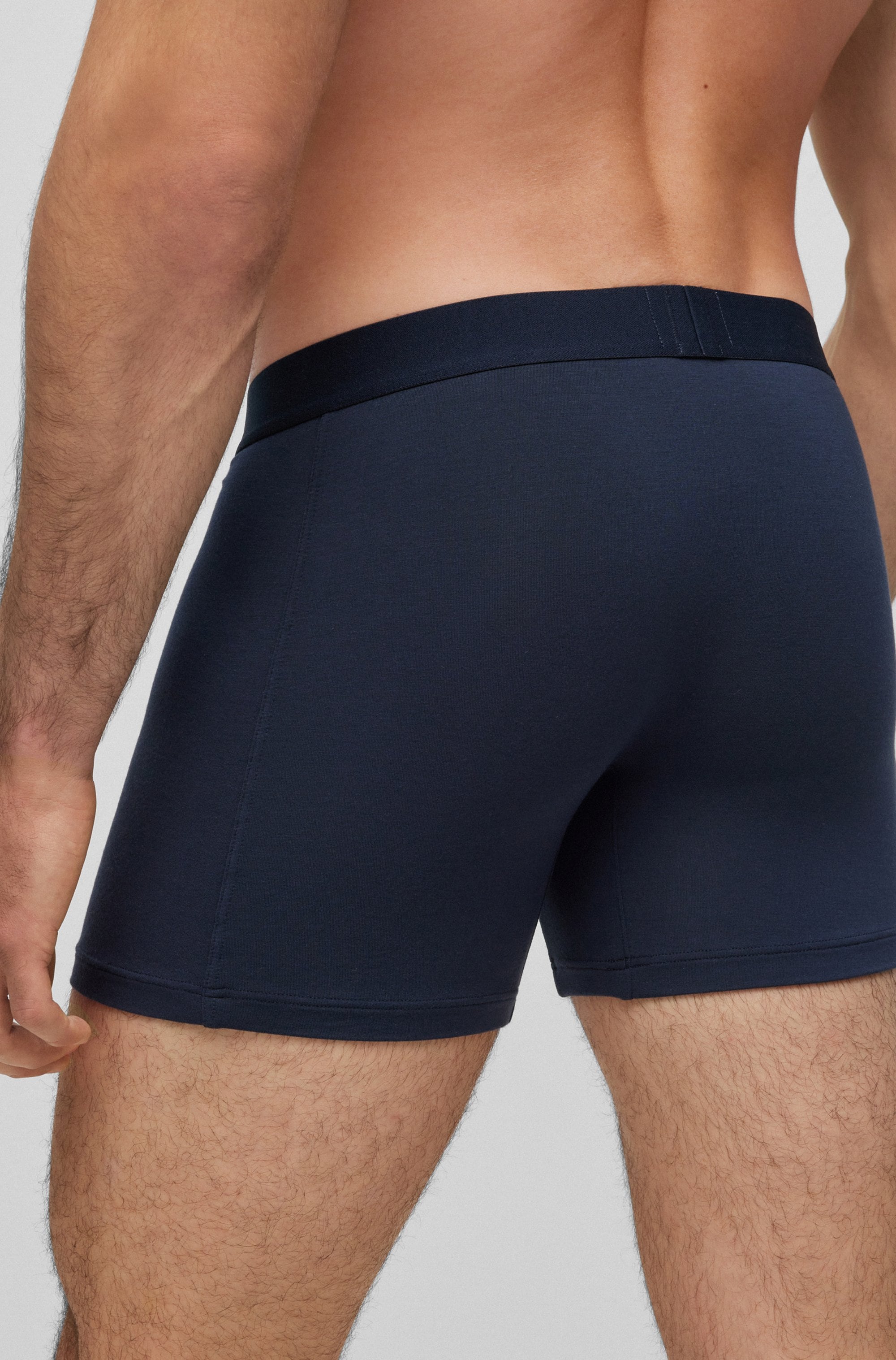 BOSS Boxer »BoxerBr 2P UltraSoft«, (Packung, 2 St., 2er Pack), mit tonalem BOSS Logo-Elastikbund