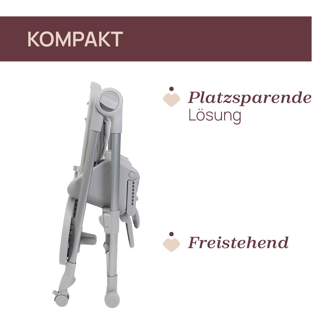 Chicco Hochstuhl »Polly Armonia Steel«, mit Essbrett