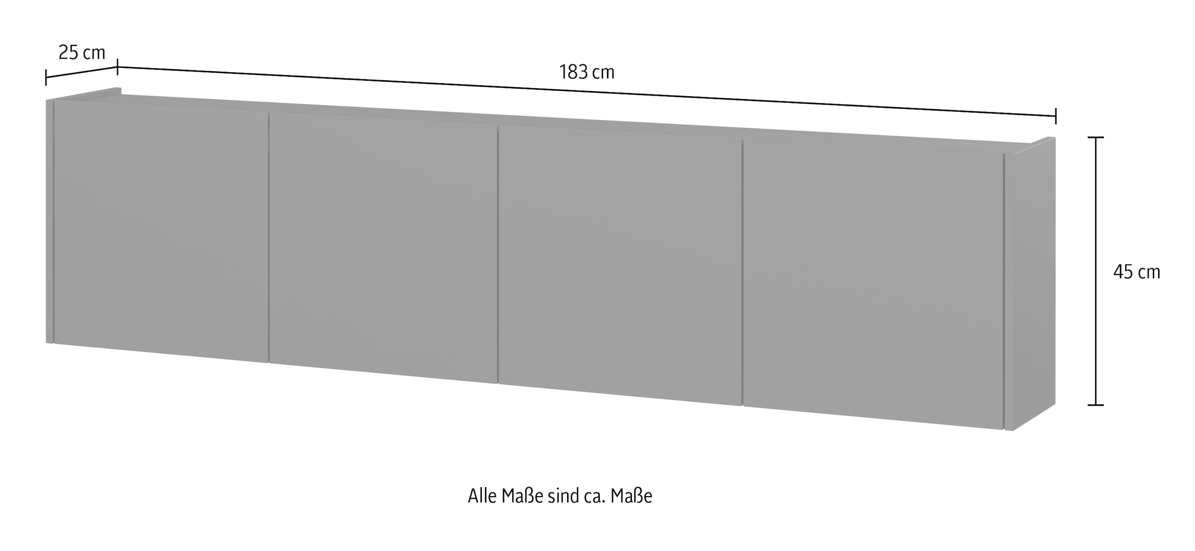 GERMANIA Mehrzweckschrank »Libbiano« mit Balkonoptik