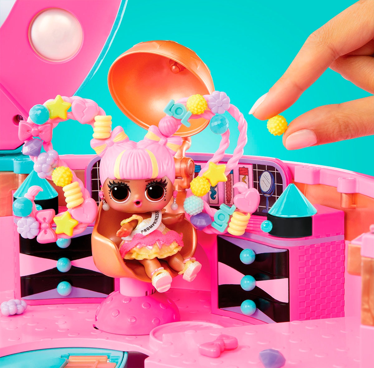 L.O.L. SURPRISE! Kreativset »L.O.L. Surprise Hair Beads Salon« inklusive Püppchen mit DIY Perlen-Frisuren