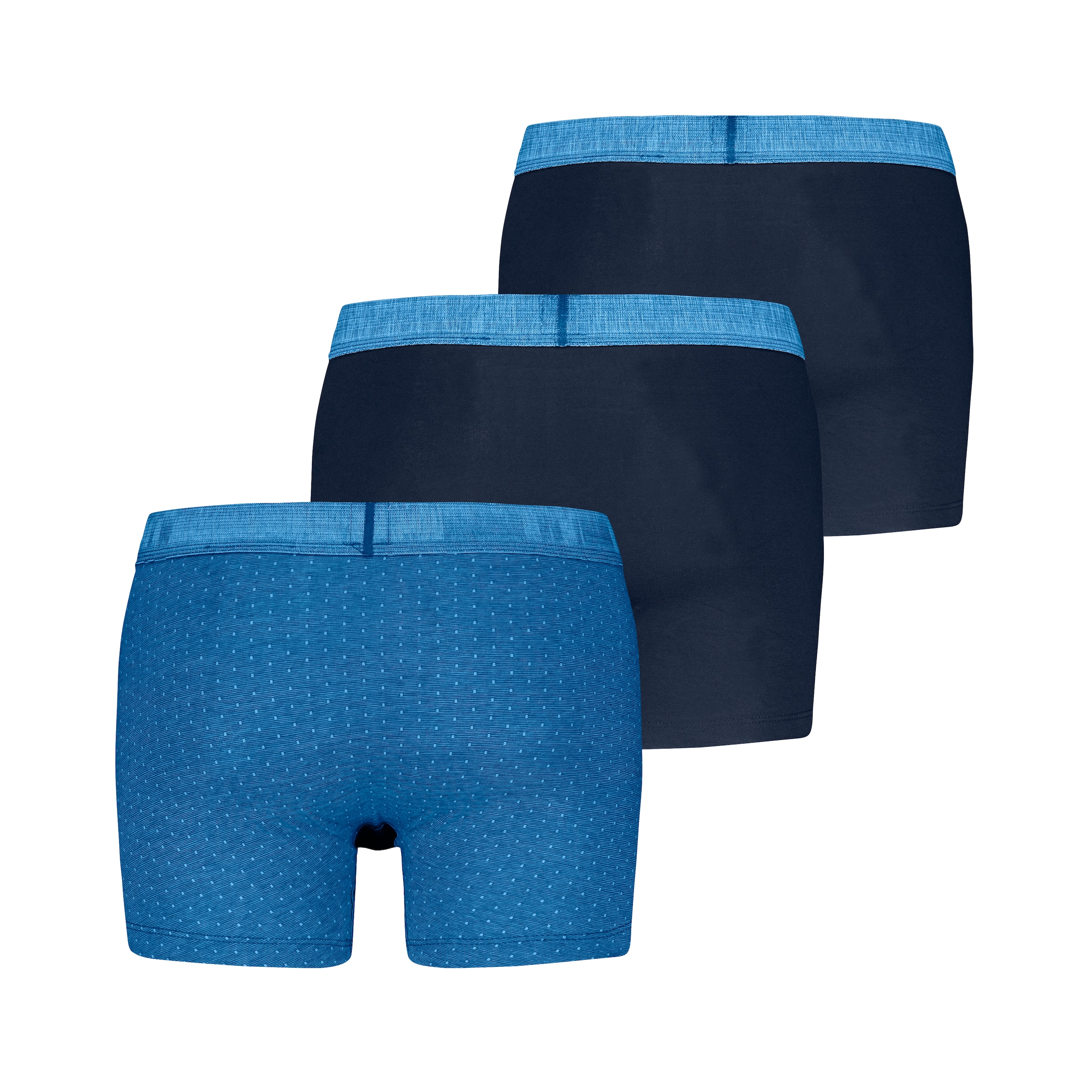 Levi's® Boxershorts »LEVIS MEN DENIM INSPIRED BOXER BRIEF 3P ECOM«, (3er Set), mit bequemem Logobund