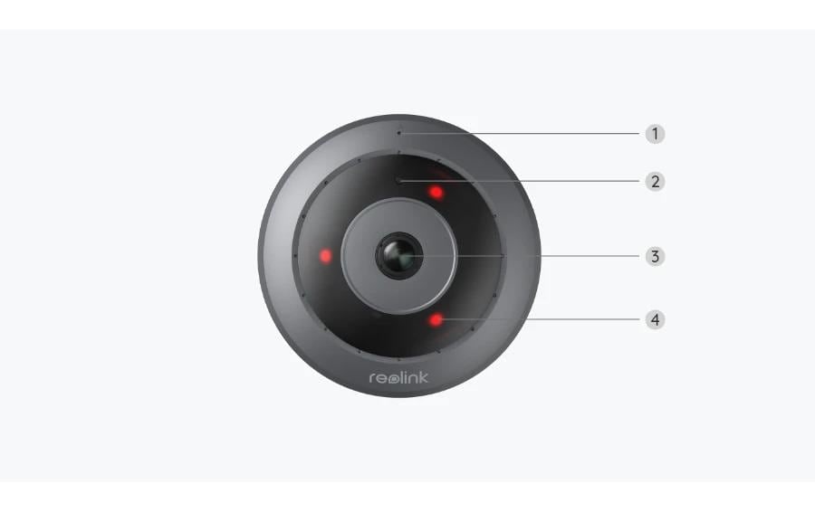 Reolink Überwachungskamera »Fisheye P520 PoE«, Innenbereich