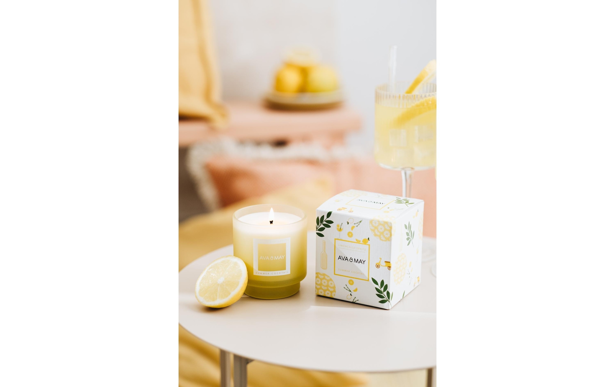 AVA & MAY Bougie parfumée »Limoncello Spritz 200 g«