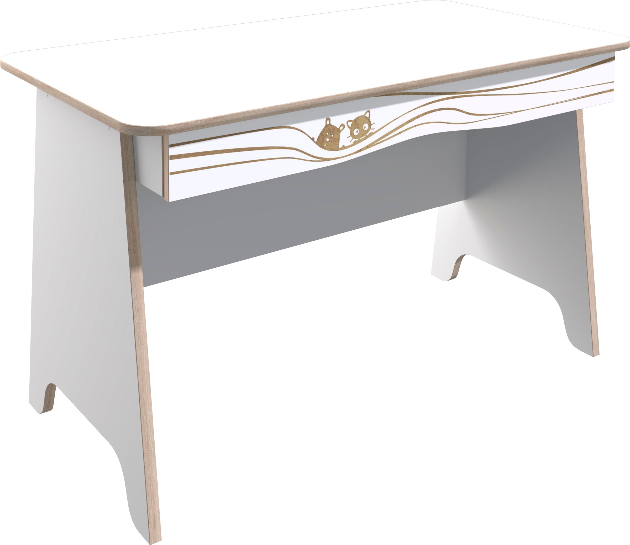 Image of Home affaire Schreibtisch »Nethe«, mit Print, Breite 117 cm bei Ackermann Versand Schweiz