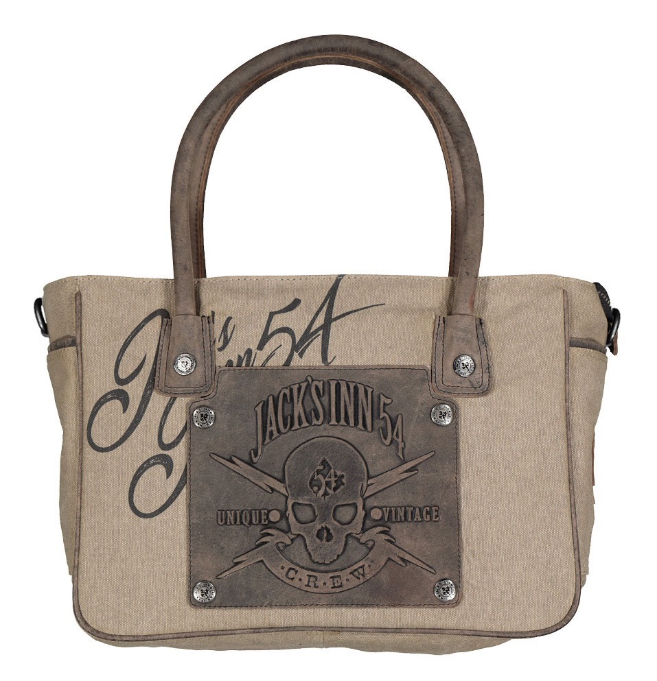 Image of JACK'S INN 54 Henkeltasche »Bluefield«, mit Metall- und Leder-Applikationen im Biker Look bei Ackermann Versand Schweiz