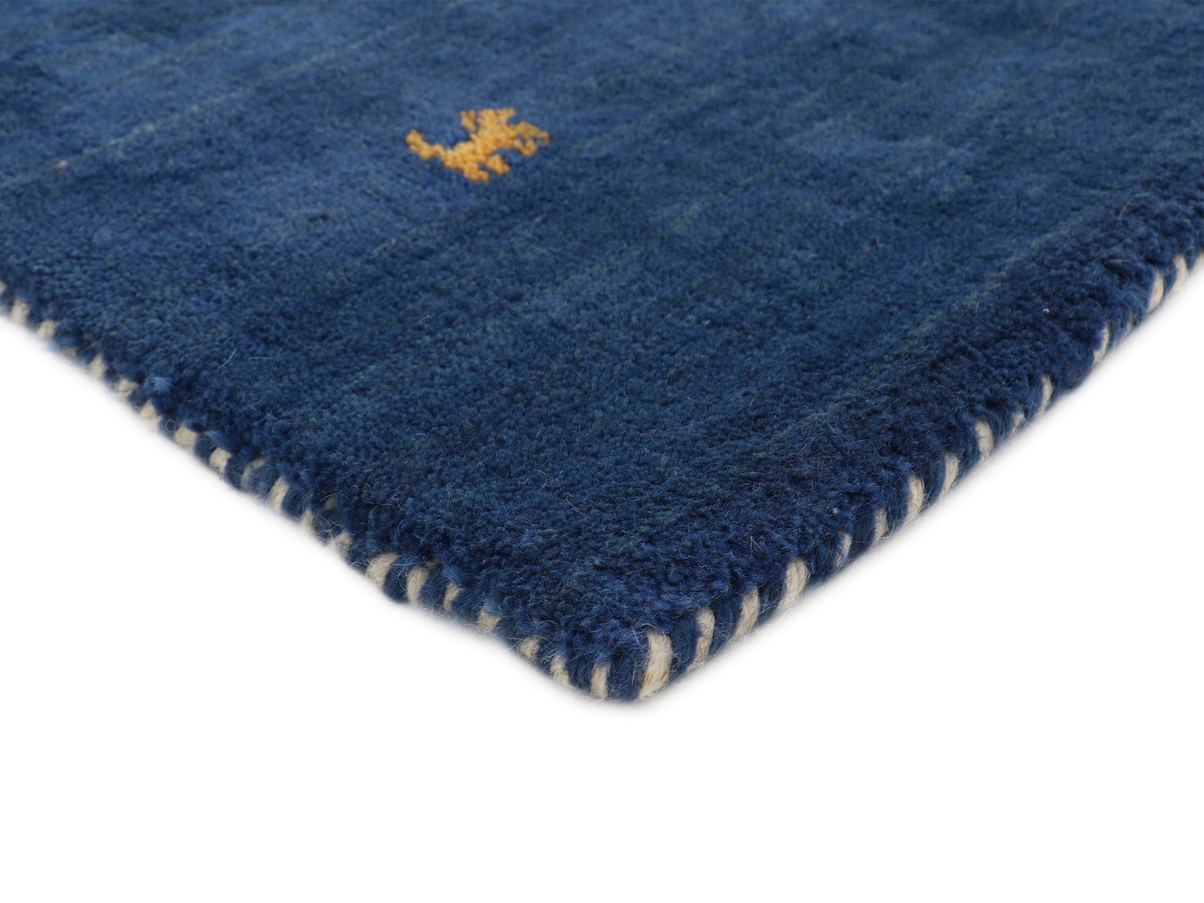 carpetfine Wollteppich »Gabbeh Uni, auch als Läufer und Rund erhältlich«, rechteckig, 15 mm Höhe, reine Wolle, handgewebt, Gabbeh Loom Tiermotiv, grosse Farbauswahl