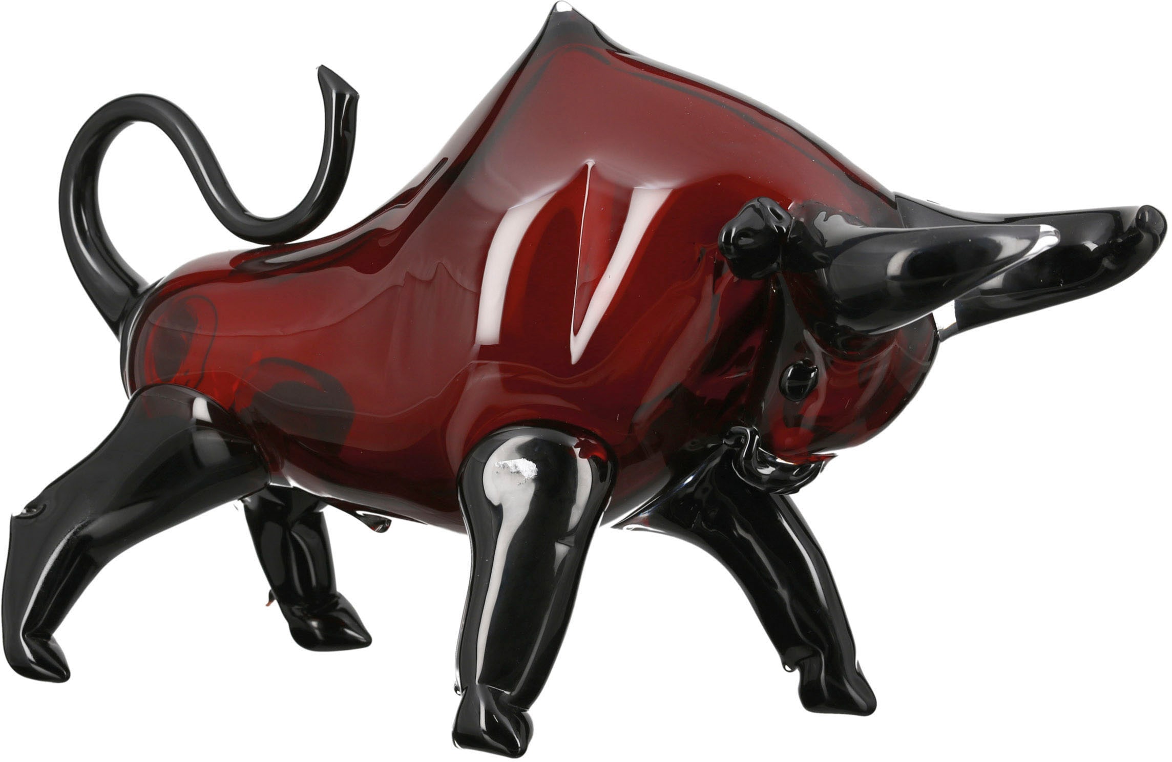 Image of Casablanca by Gilde Tierfigur "Glasskulptur Stier"