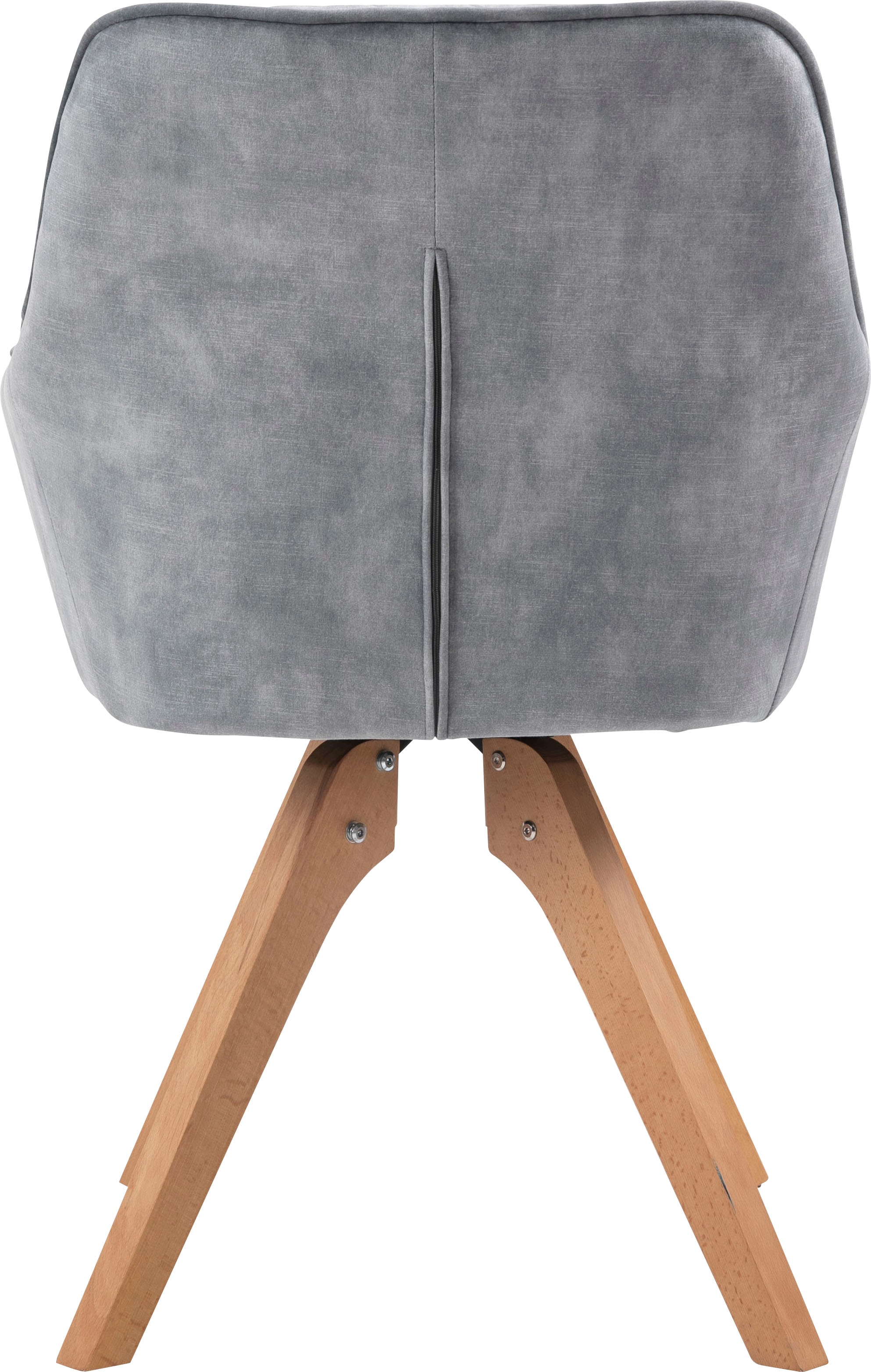 SalesFever Essgruppe »Eleganter Tisch inkl. Stühle« 5-teilige Samtverlours-Sitzgruppe, drehbare Stühle, 180cm Tischbreite