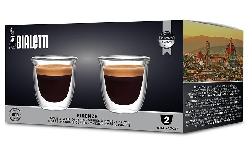 BIALETTI Espressotasse »Becher Firenze 80«, (2 tlg.)